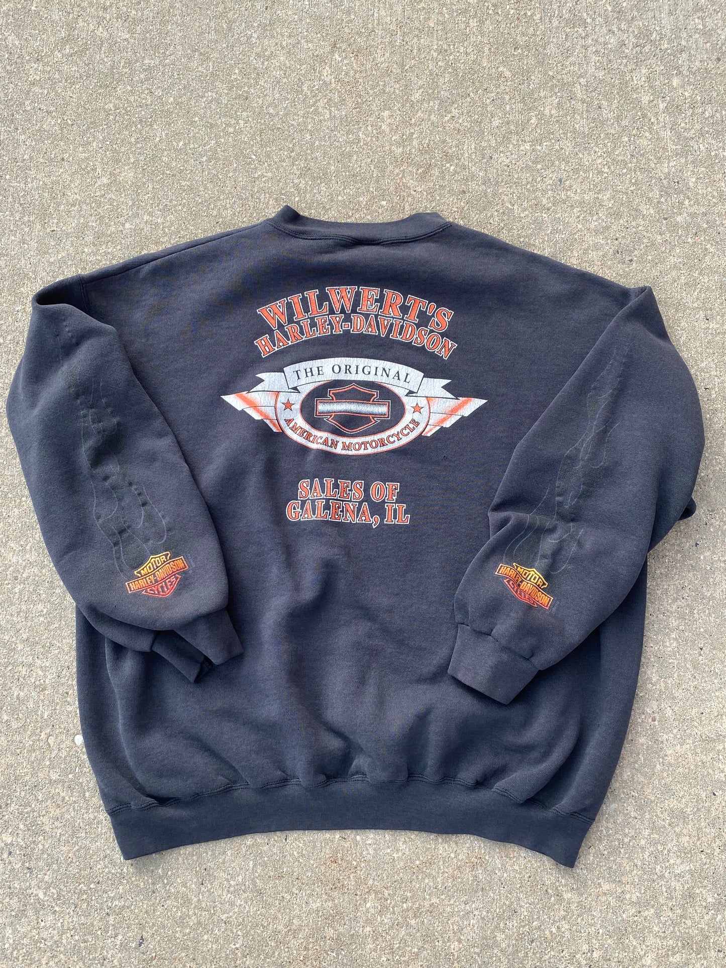 Vintage Harley Davidson Flame sweatshirt size XL