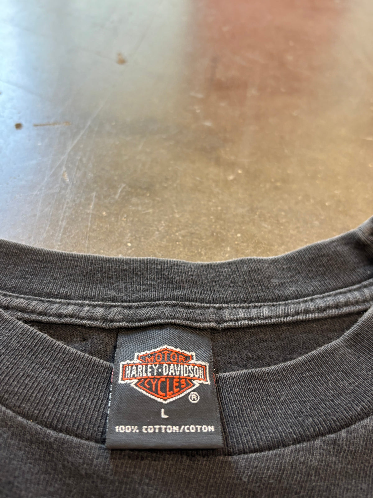 Vintage 90’s Harley Davidson flaming Eagle long sleeve size large