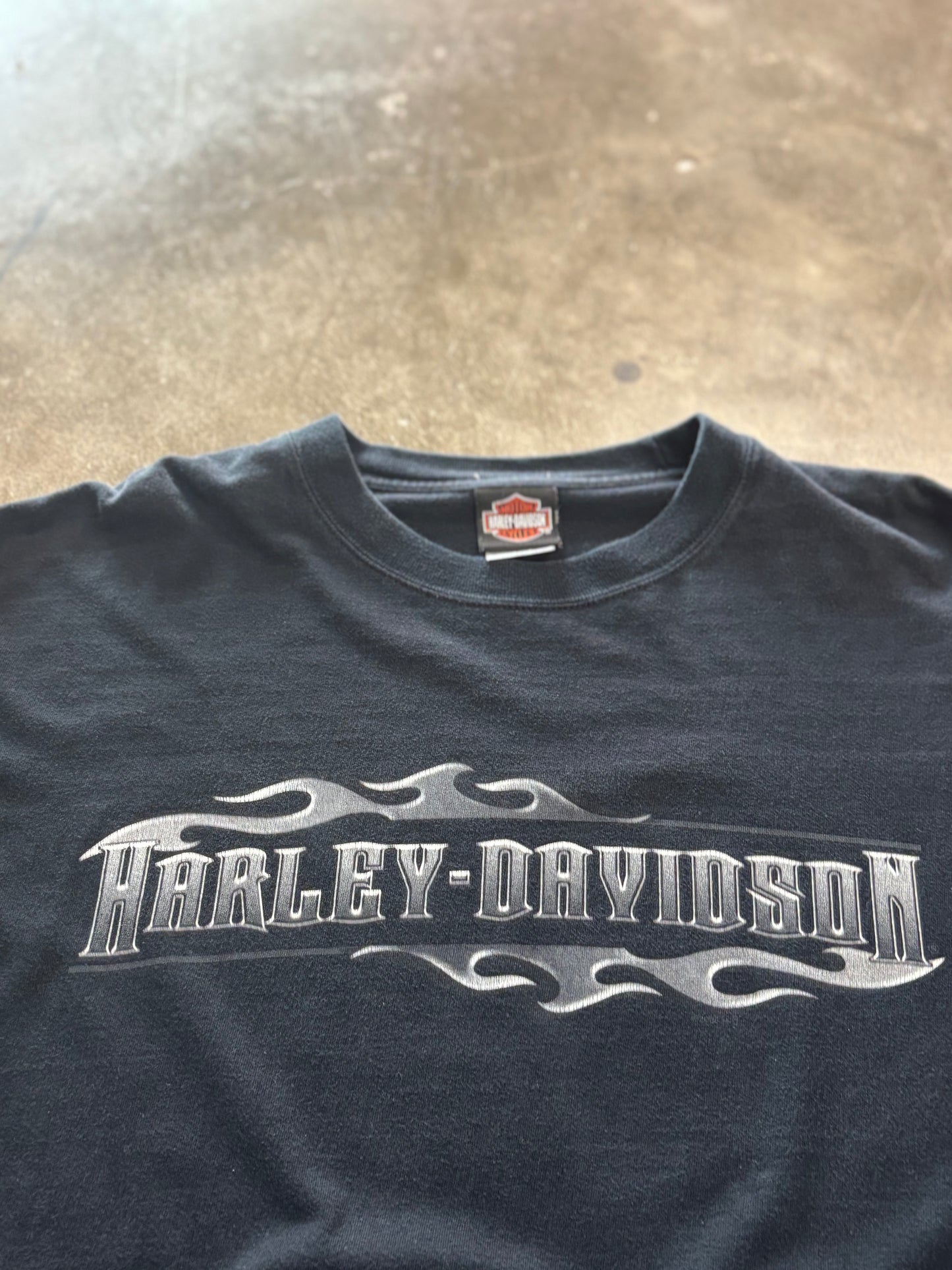 Vintage Harley Davidson chrome long sleeve size large