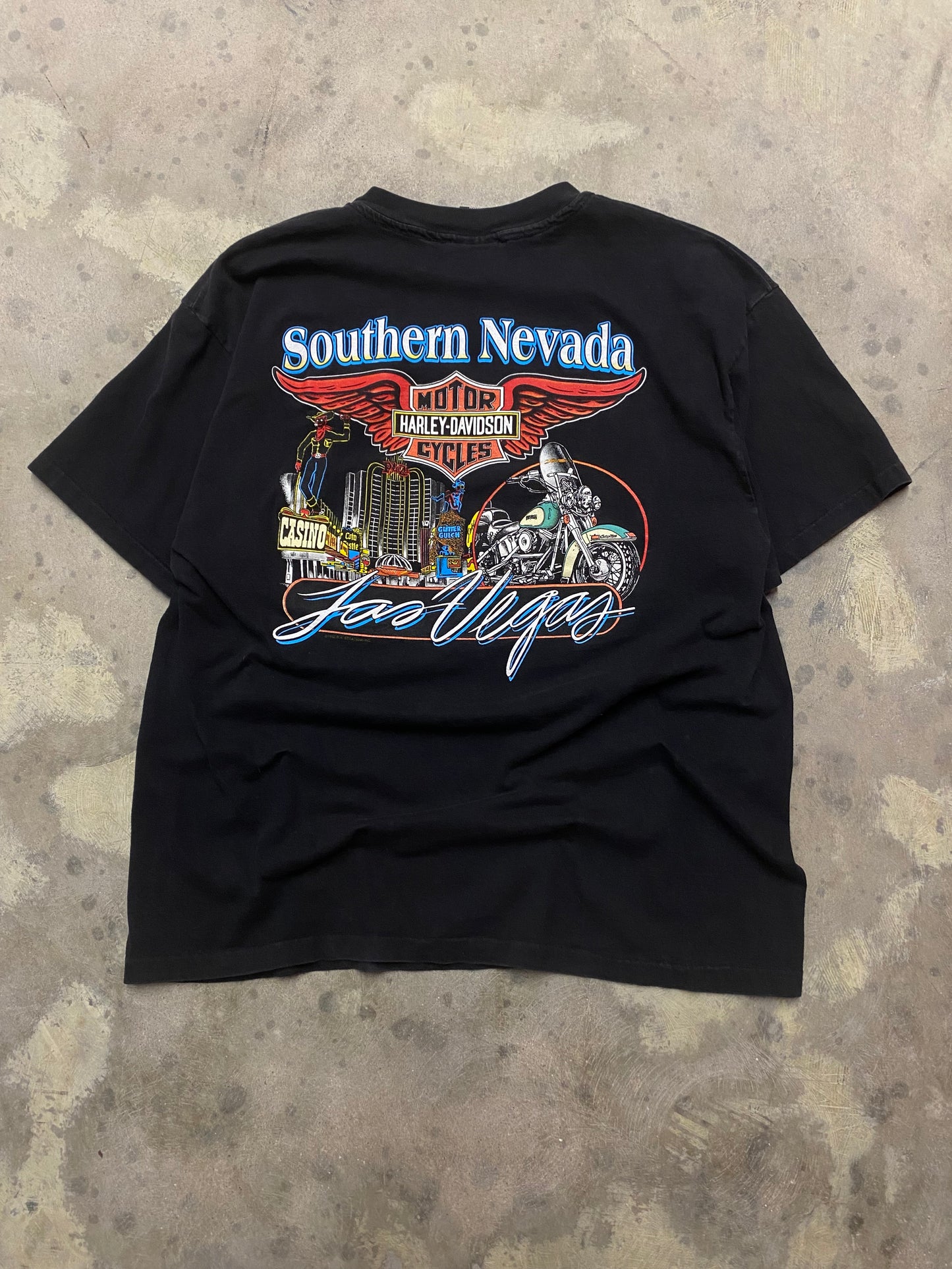 Vintage Harley Davidson Woah this eagle goin crazy size xl