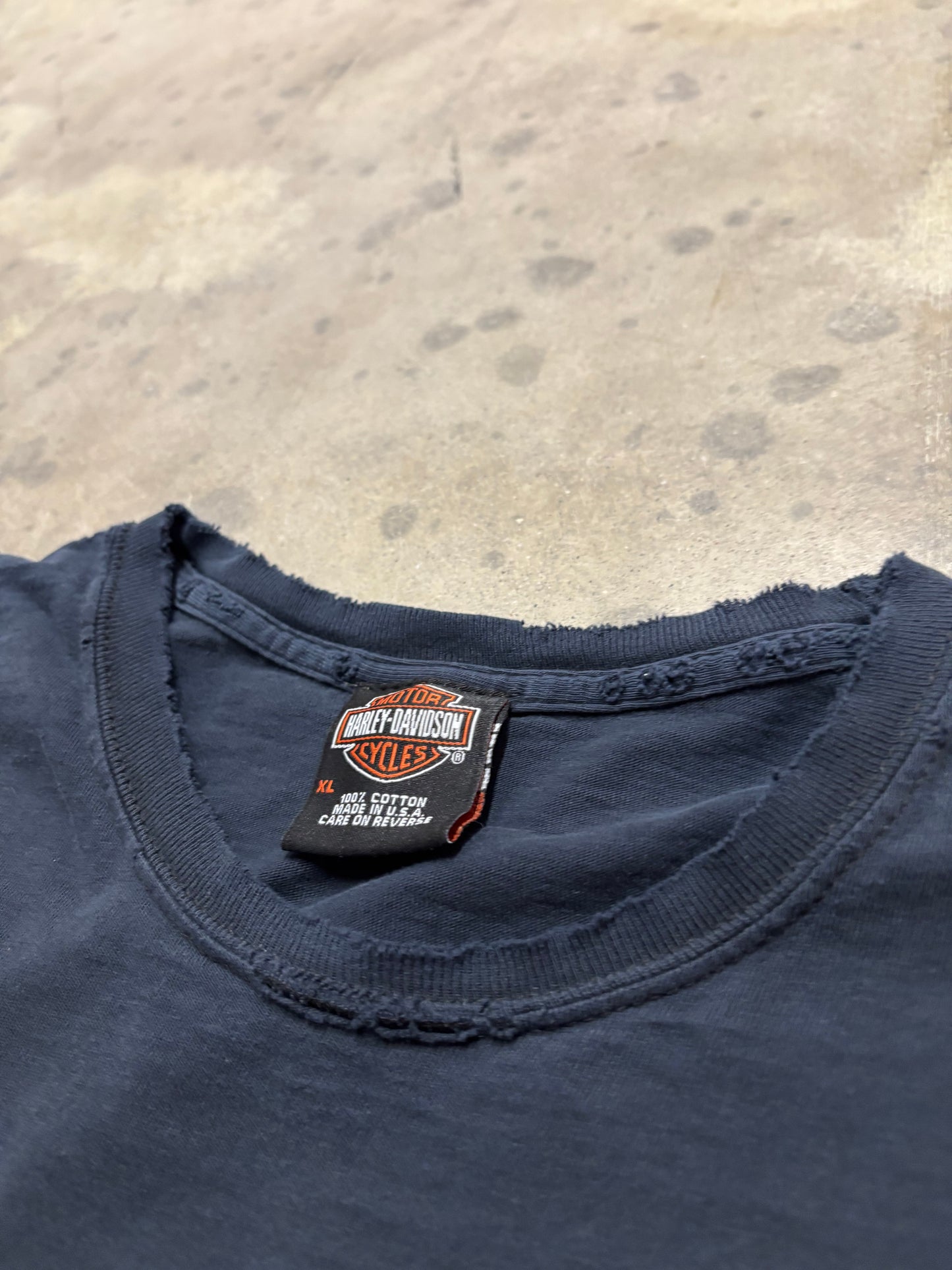 Vintage Harley Green Flame long sleeve size extra large