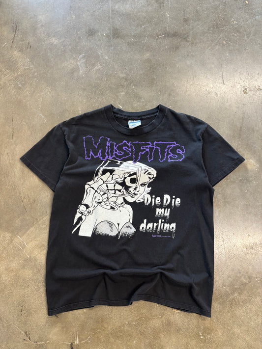 Vintage 1990 Misfits shirt size large