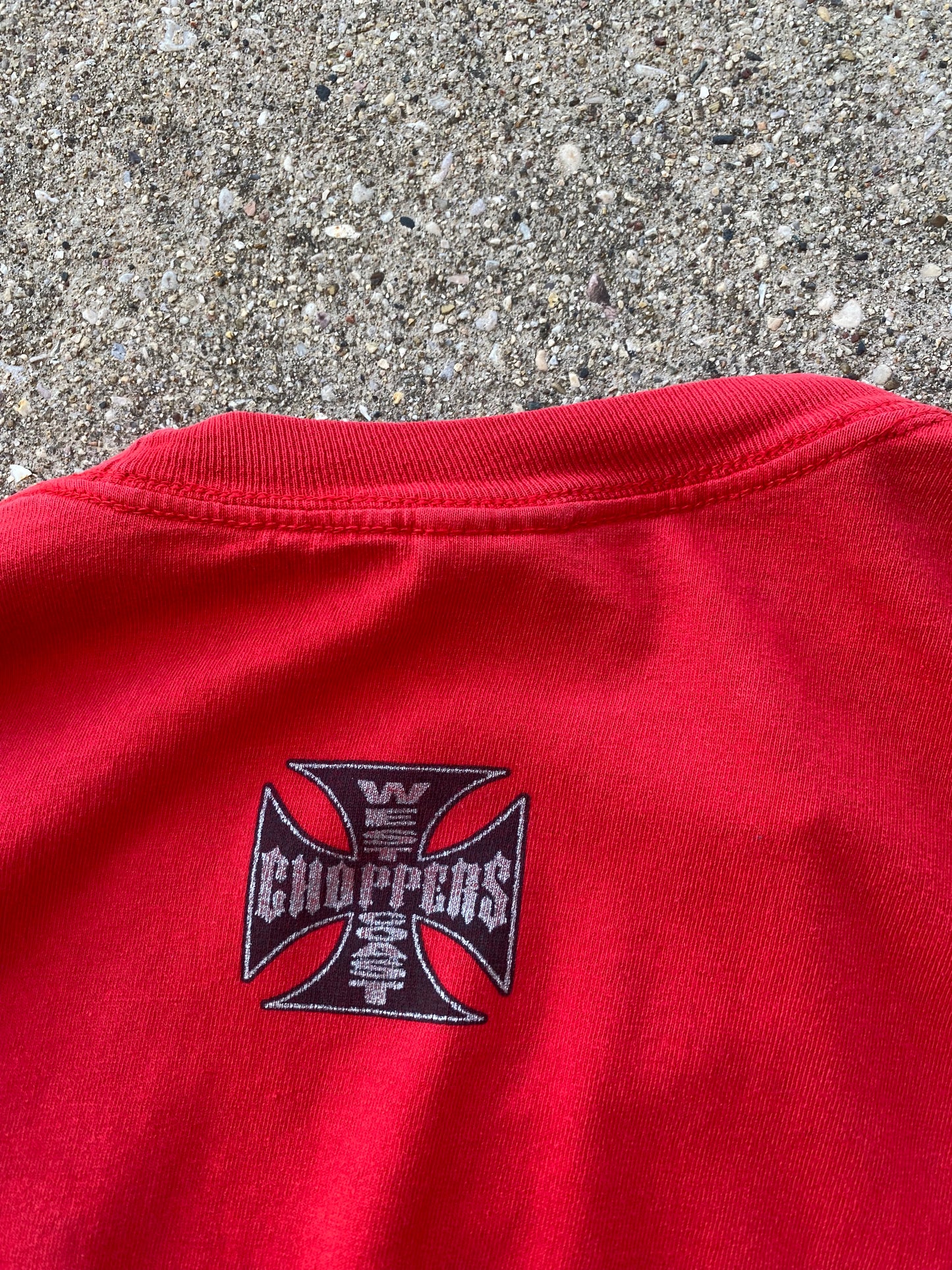 Vintage West Coast choppers red long sleeve shirt size XXL