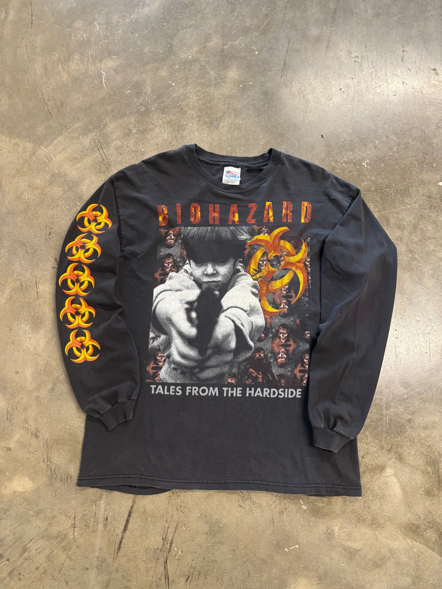 Vintage Biohazard long sleeve shirt size XL