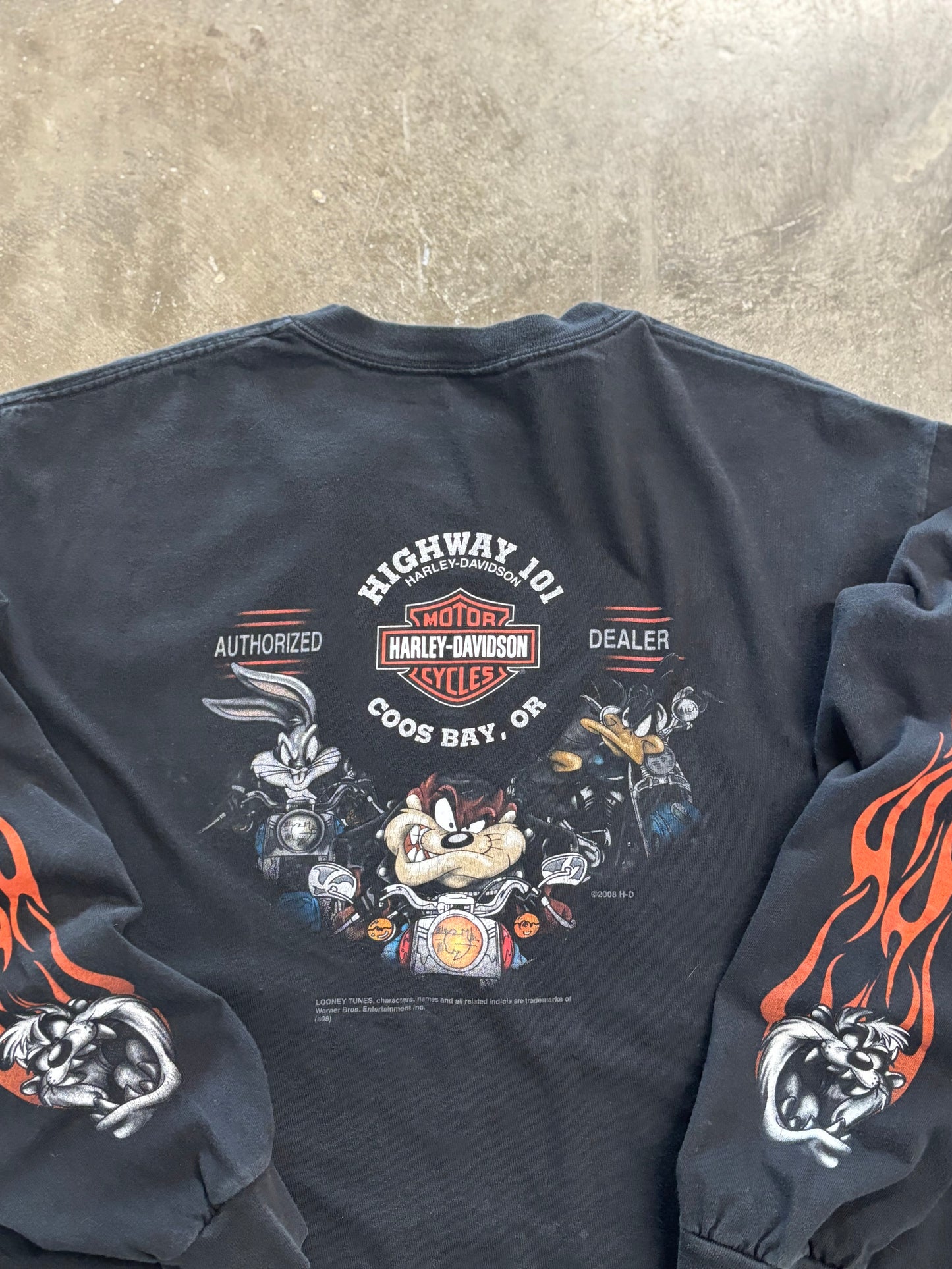 Vintage Taz Harley Davidson shirt size large