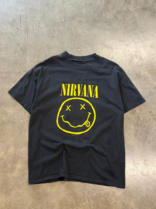 Vintage Nirvana smiley shirt size medium