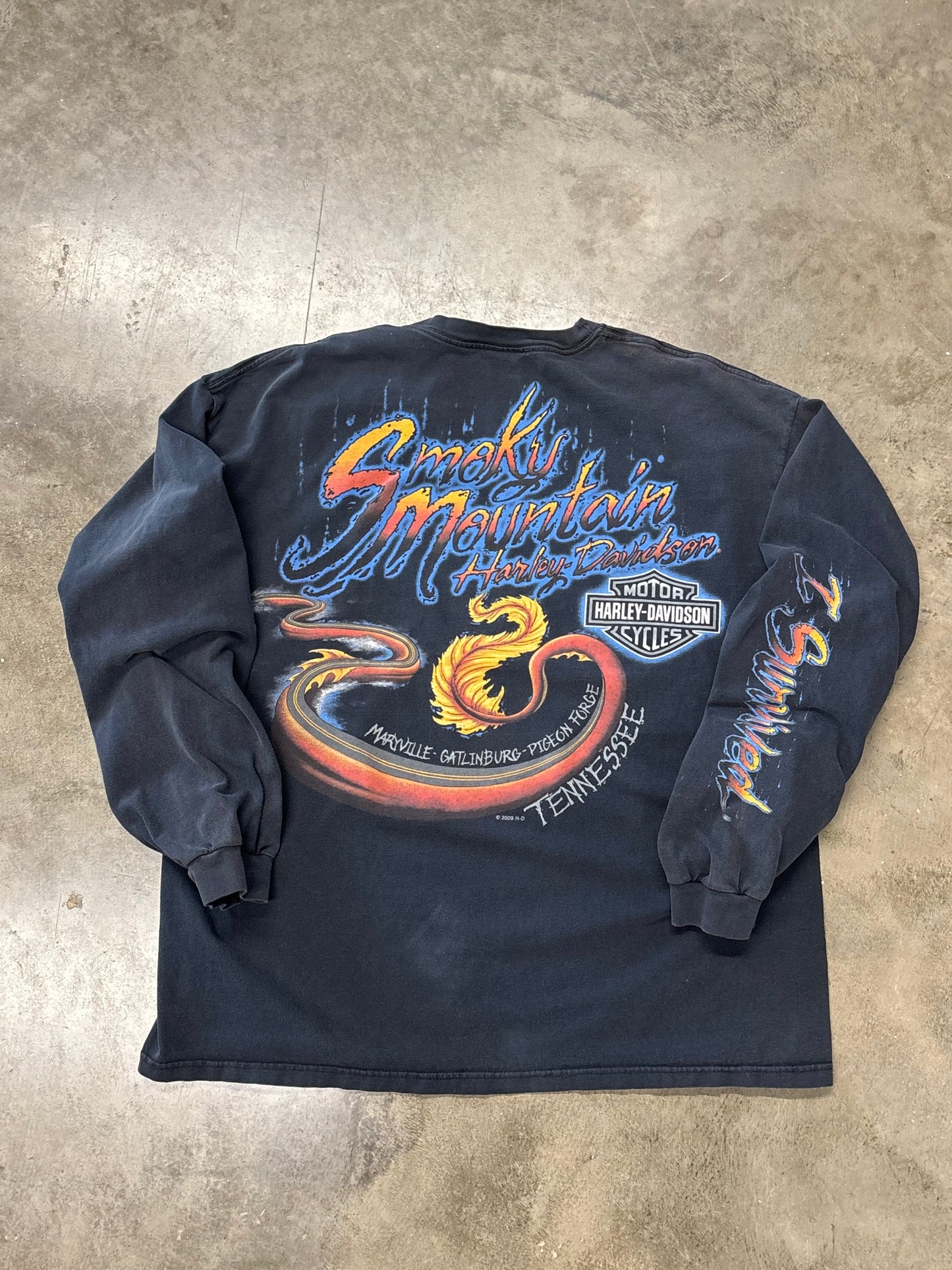Harley Davidson Smokey Mountain long sleeve size xxl