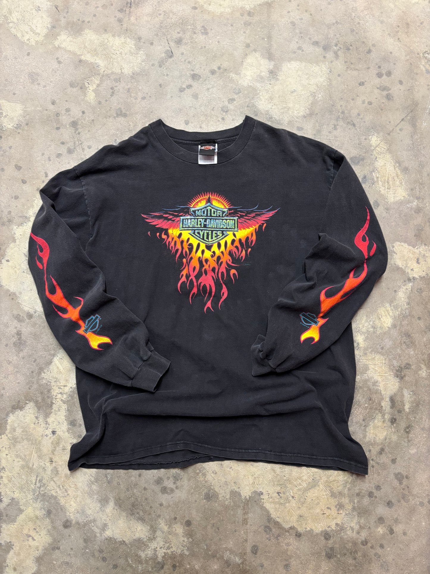 Vintage Harley Davidson big Rey long sleeve size extra large