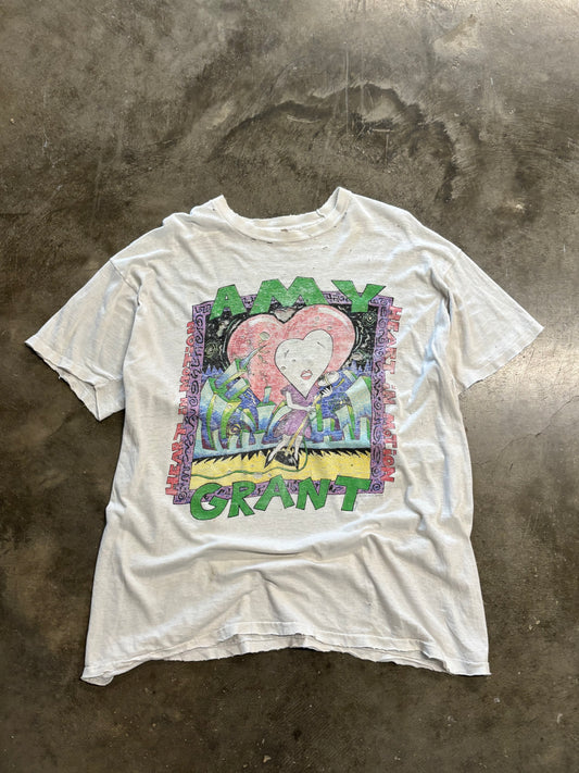 Vintage Thrashed and Distressed Amy Grant shirt size xl