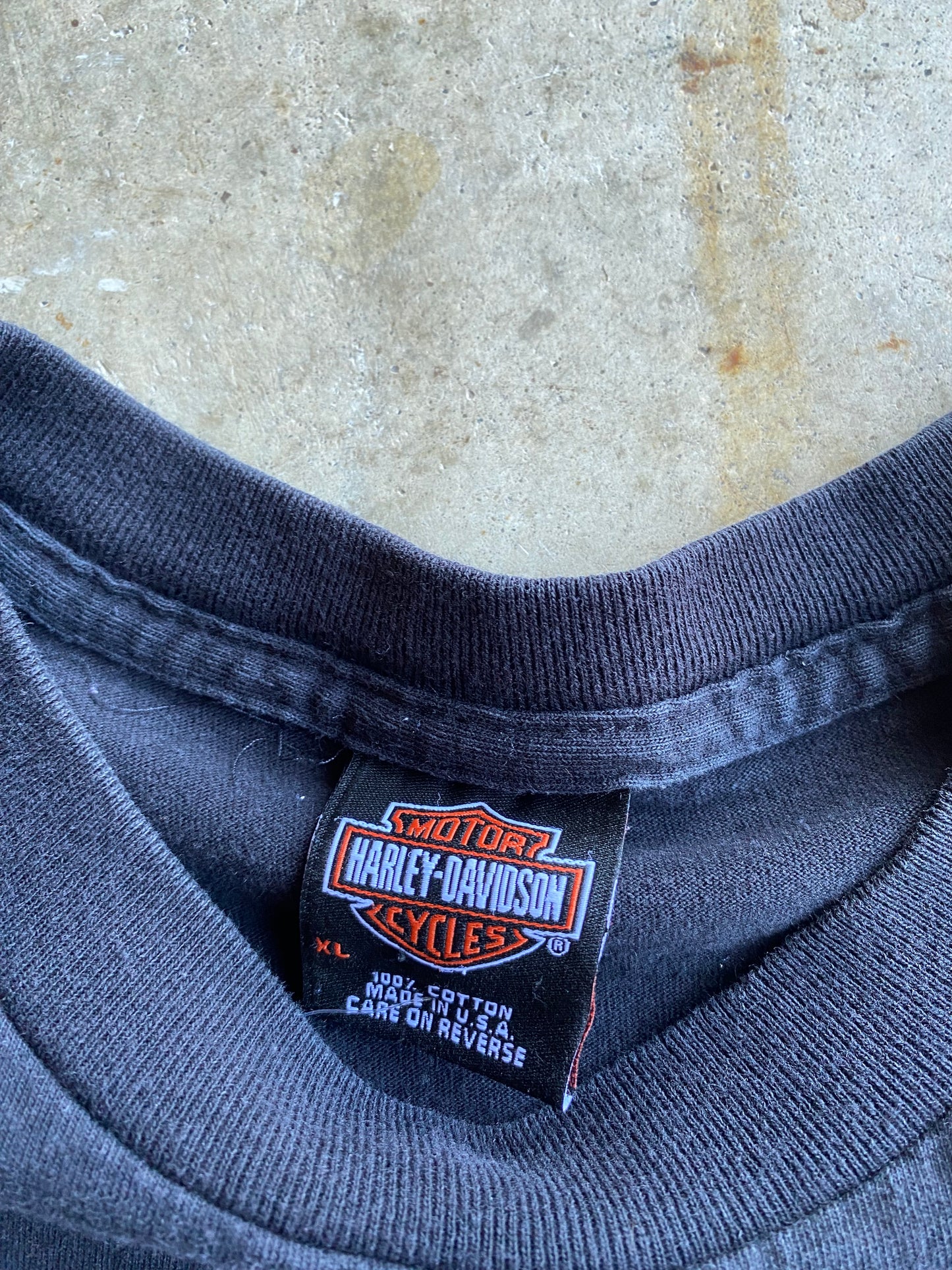 Vintage Harley Davidson Blue Lightning long sleeve shirt size extra large