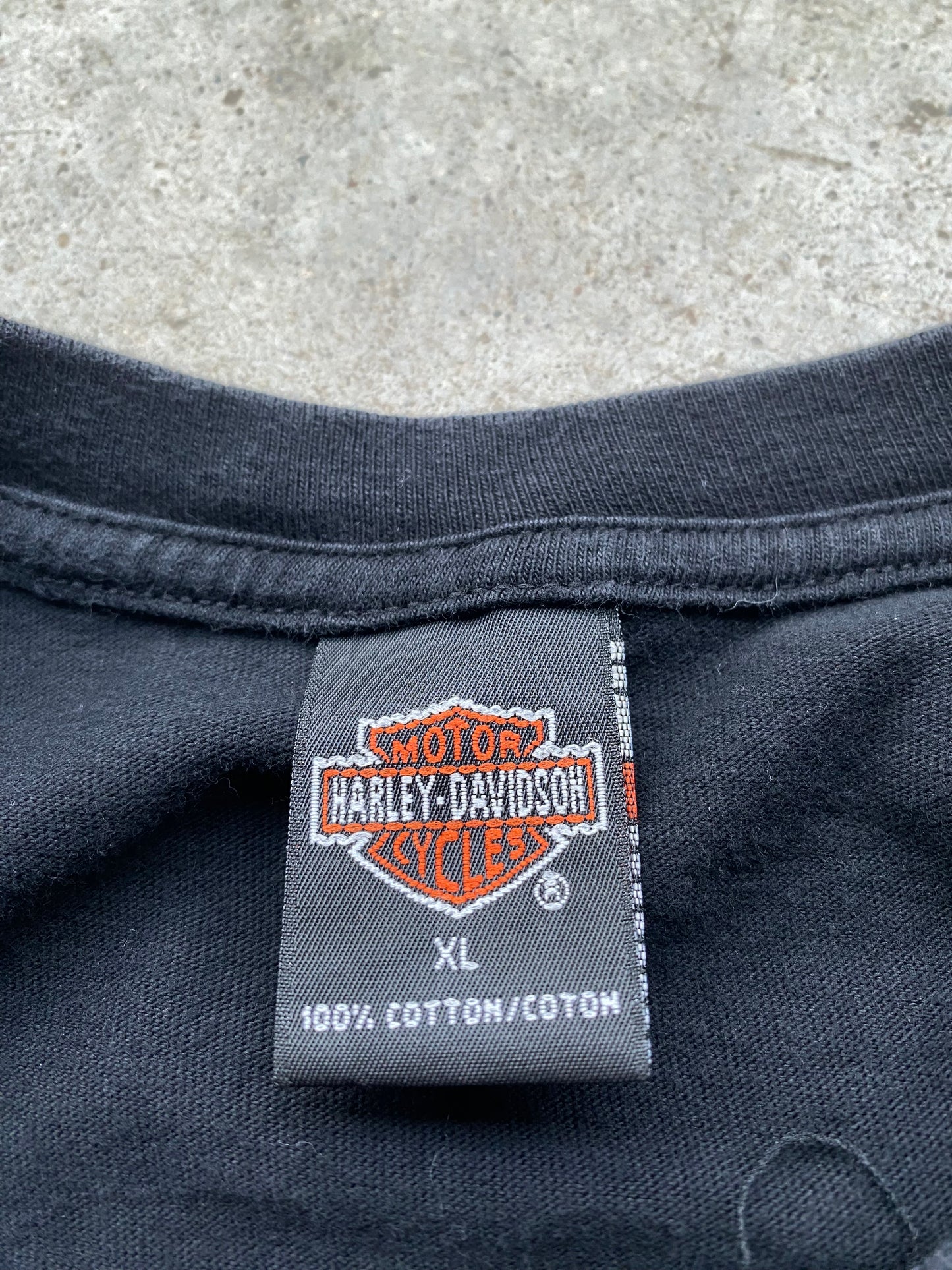 Vintage Harley Davidson Blue flame Eagle size extra large