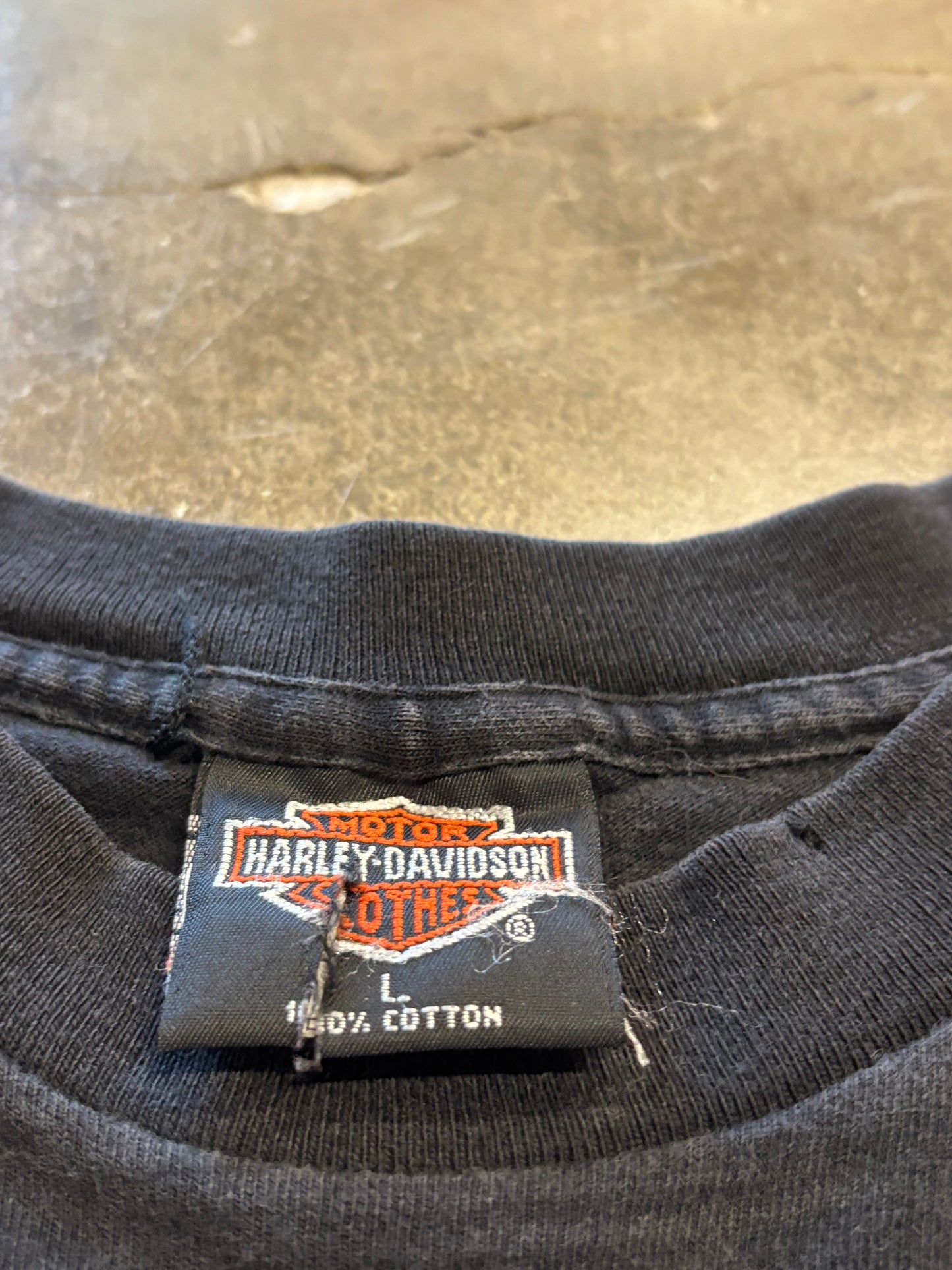 Vintage Harley Davidson Santa sihirt size large