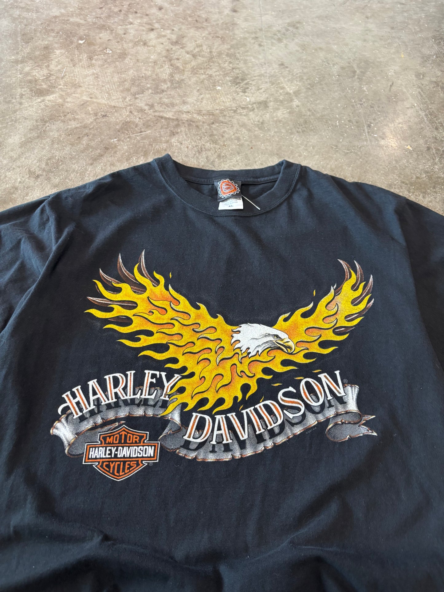 Vintage Harley Davidson Flaming Eagle shirt size extra large