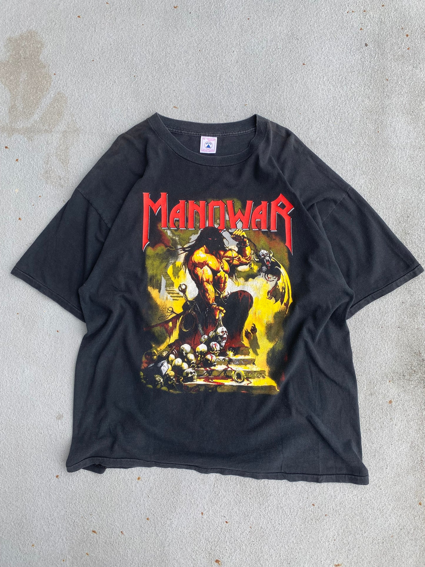 Vintage MANOWAR shirt Size XL