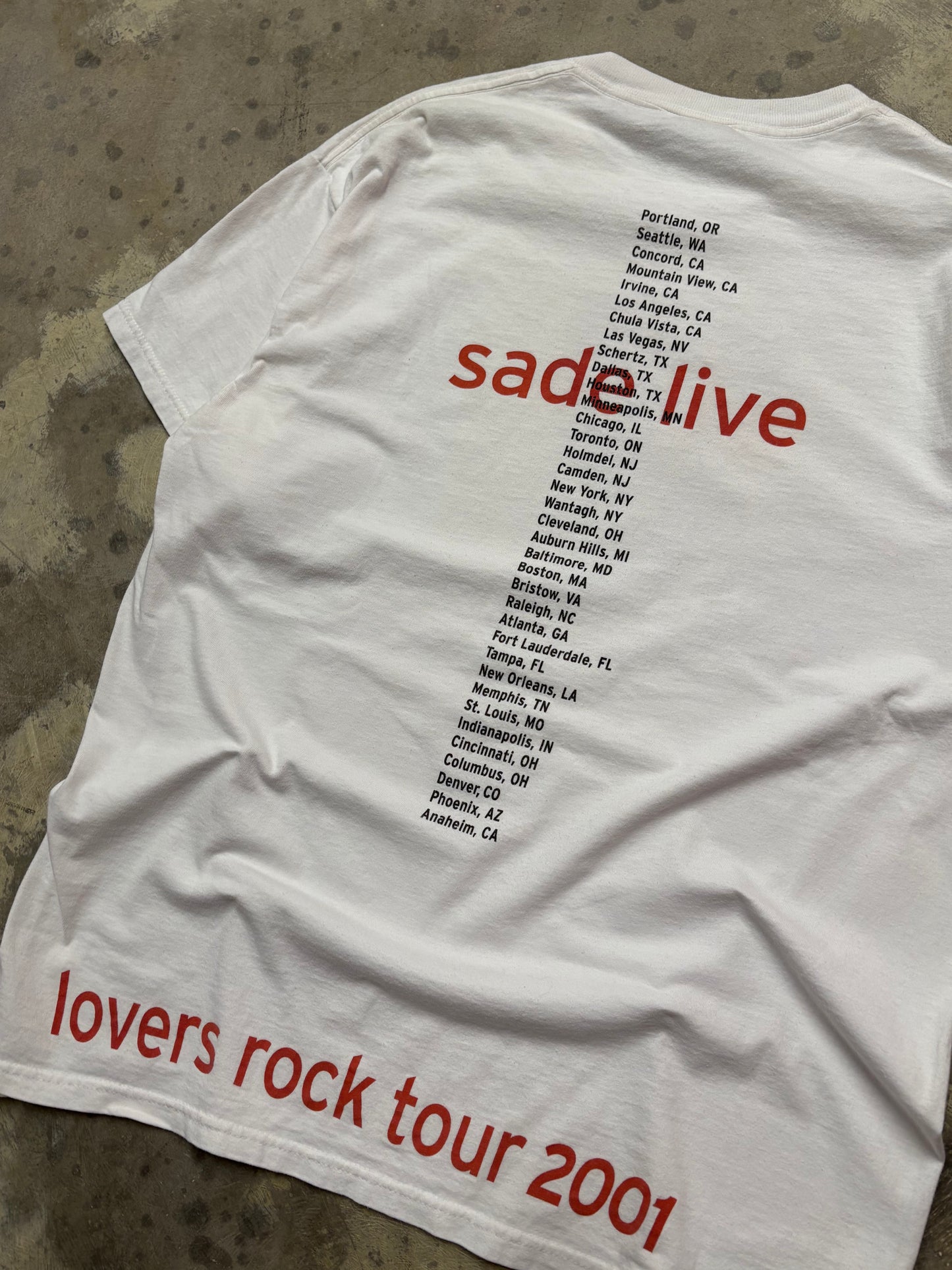 Vintage Sade Lovers Rock shirt size large