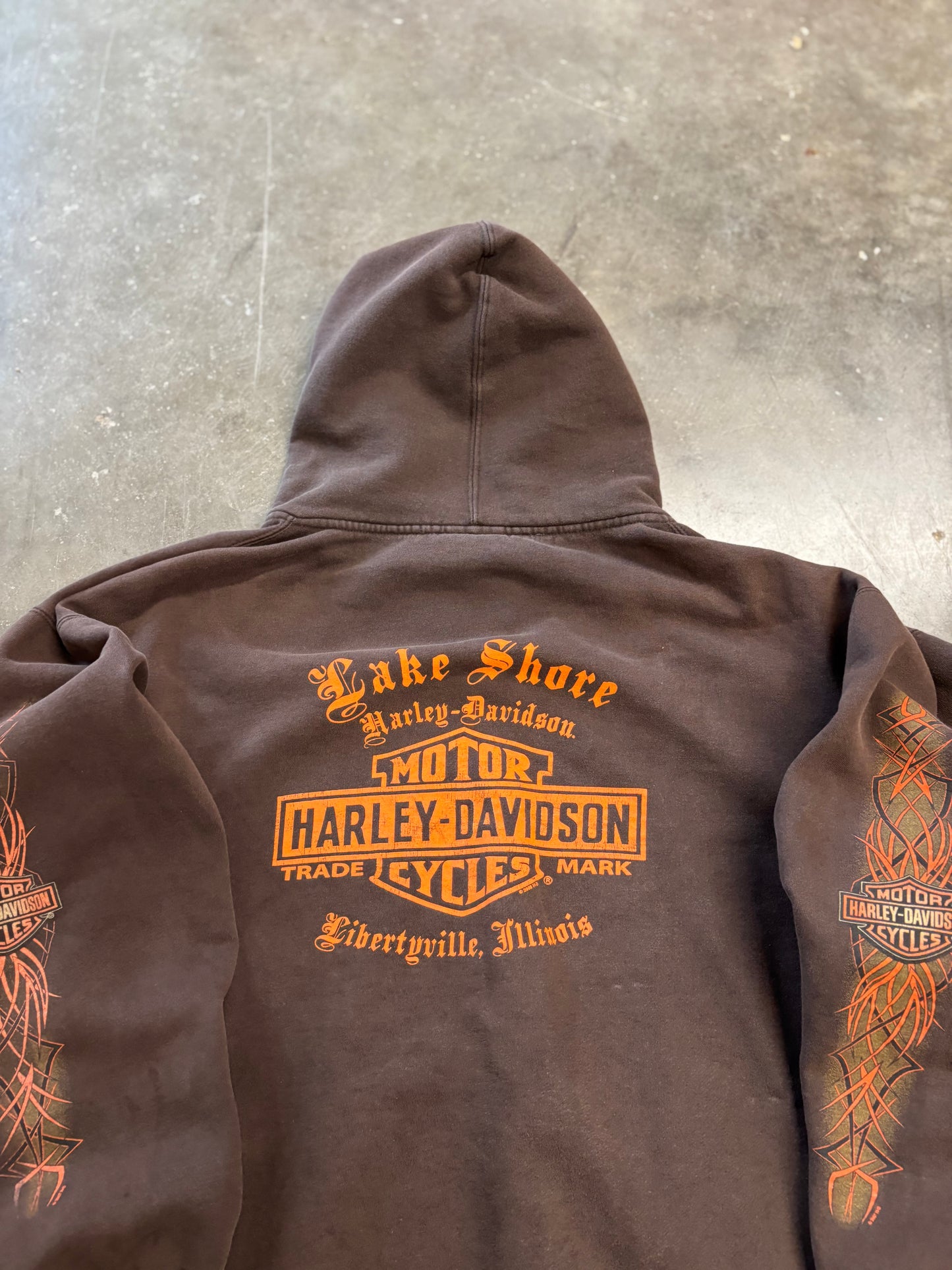 Vintage Harley Davidson zip up hoodie size xl