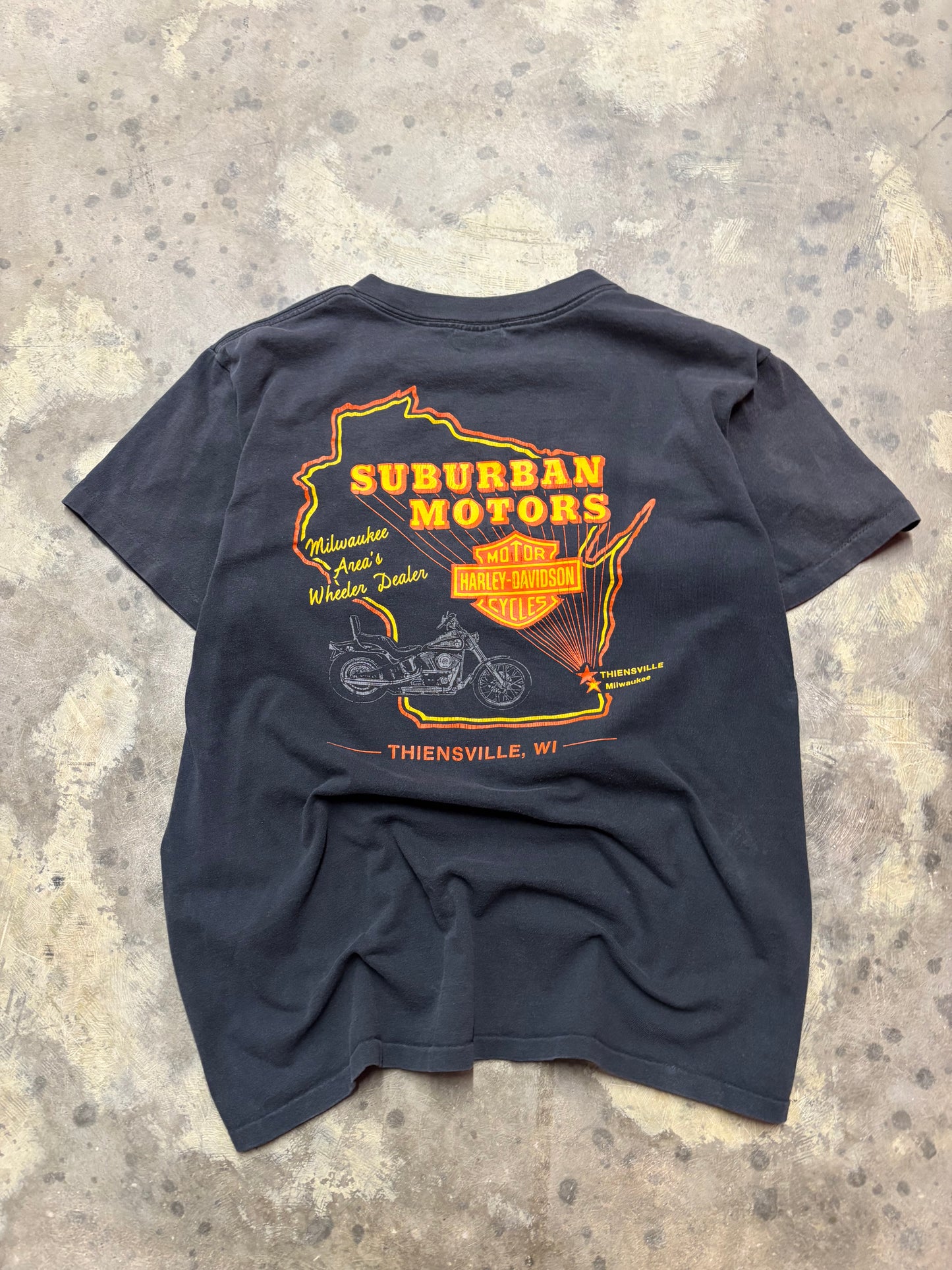 Vintage Harley Davidson 3D Emblem Eagle shirt size large