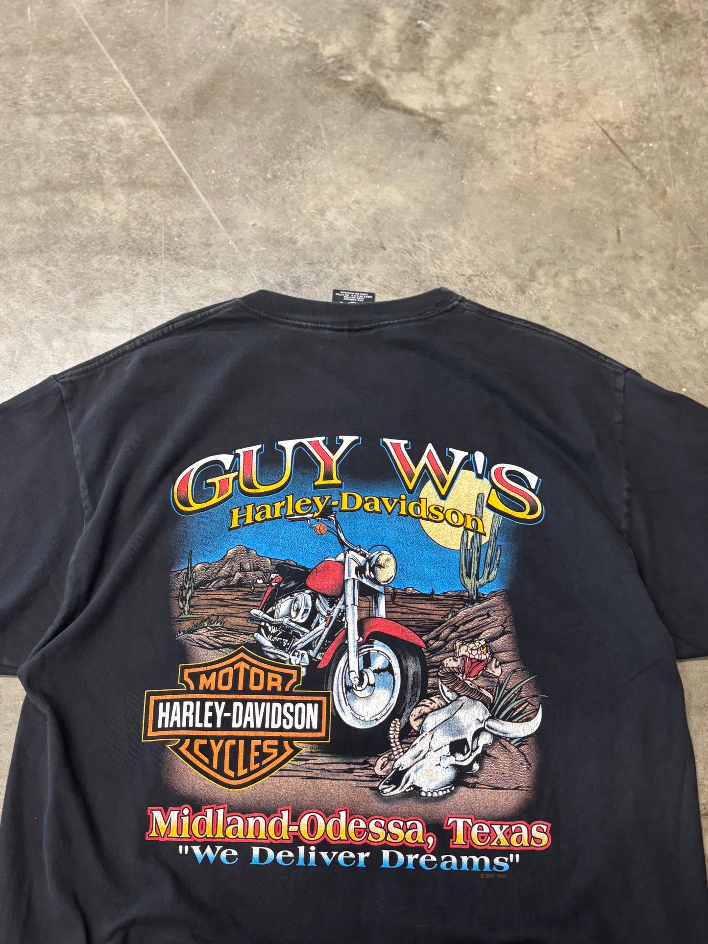 Vintage Harley Davidson feel the heat shirt size large