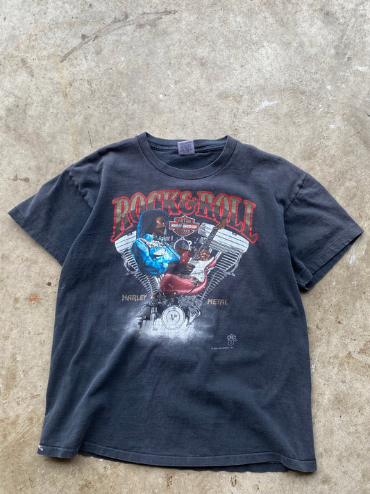 Vintage Harley Davidson Elvis Rock and Roll shirt size large