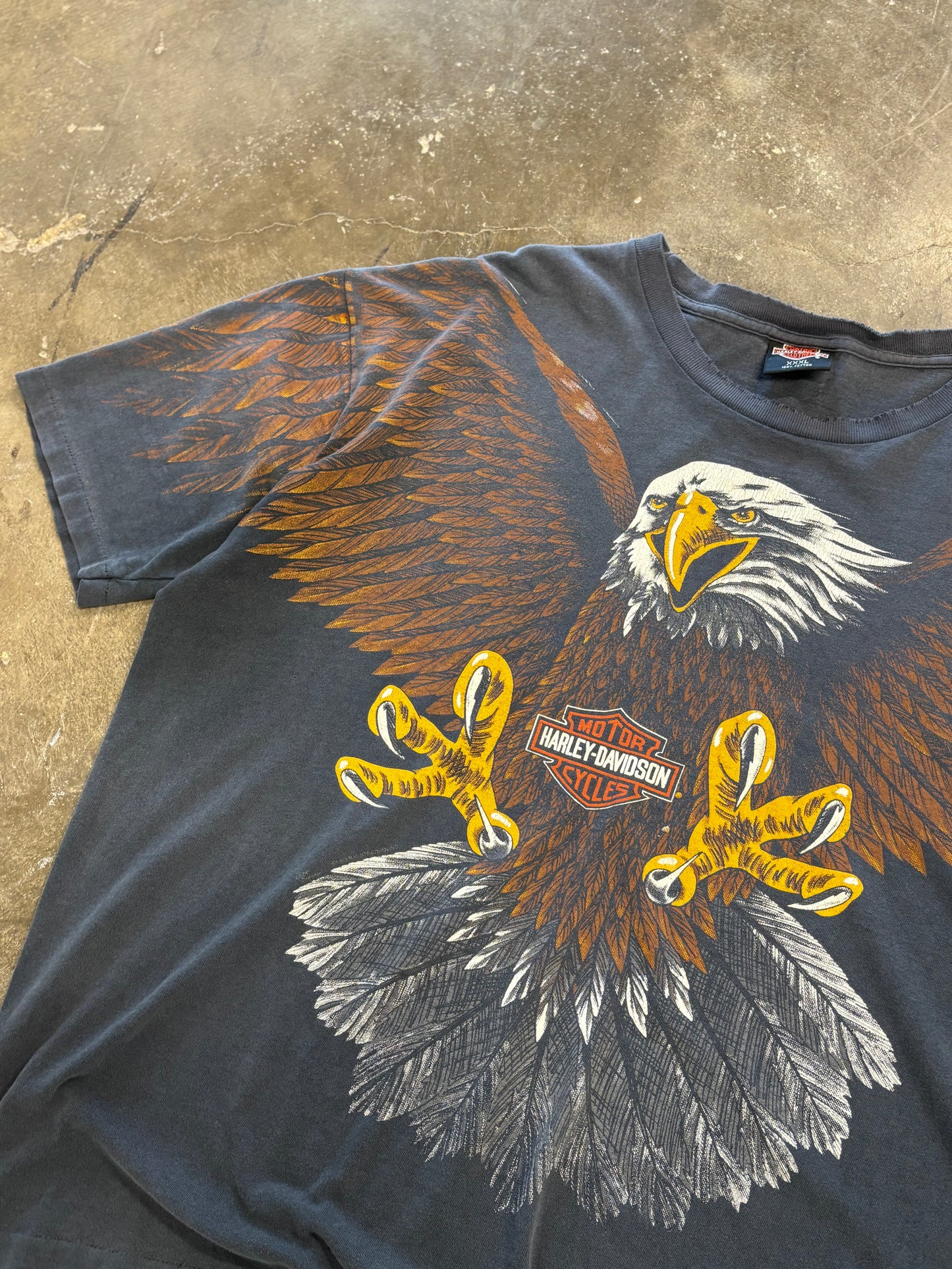 Vintage Harley Davidson Flying Eagle aop size xxxl