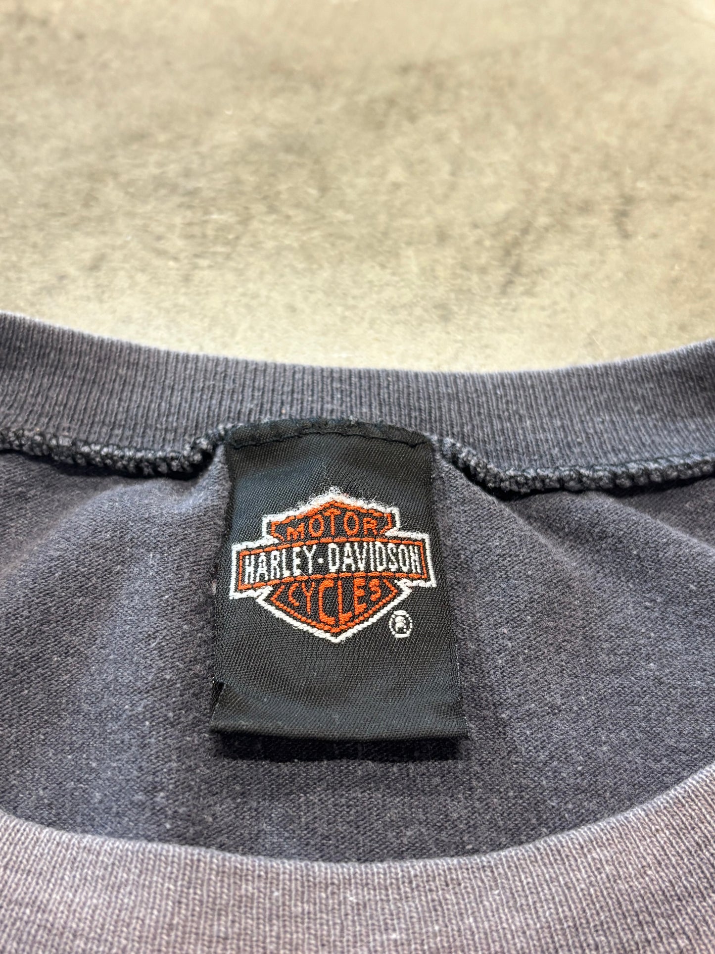 Vintage Harley Davidson smoked out tank top size xl