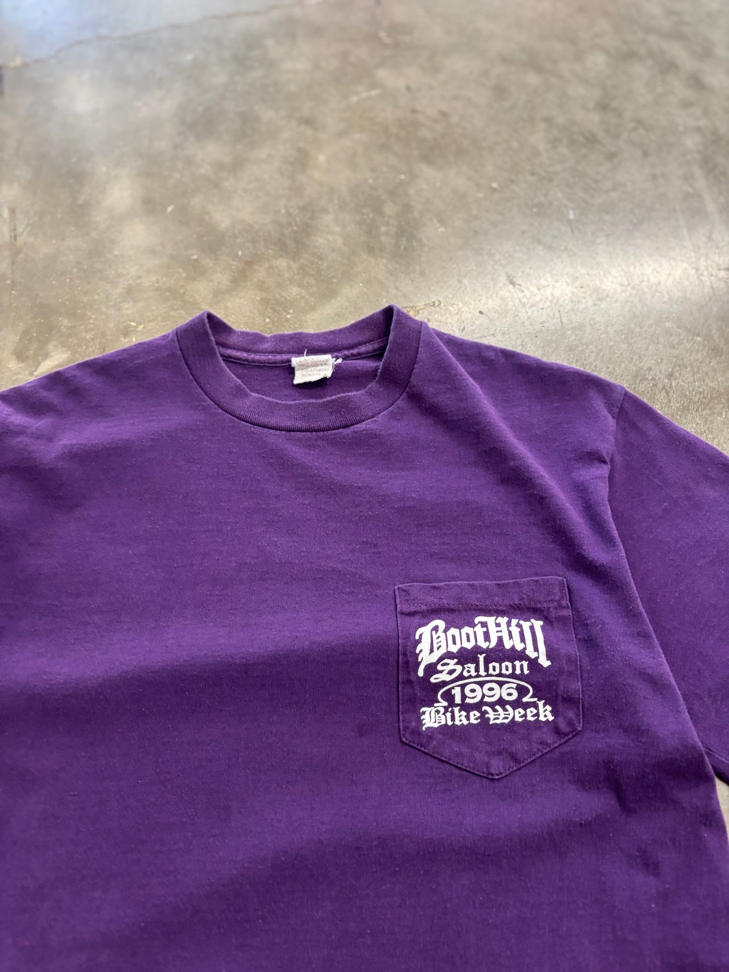 Vintage Bike Week Purple Chrome pocket shirt size large