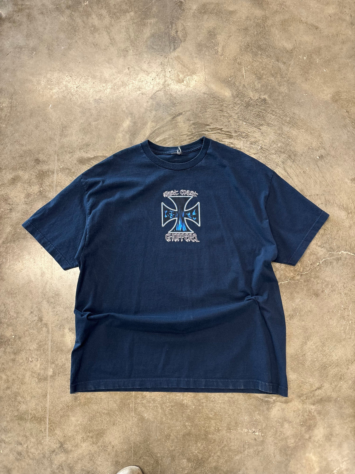 Vintage West Coast choppers navy shirt size xxl