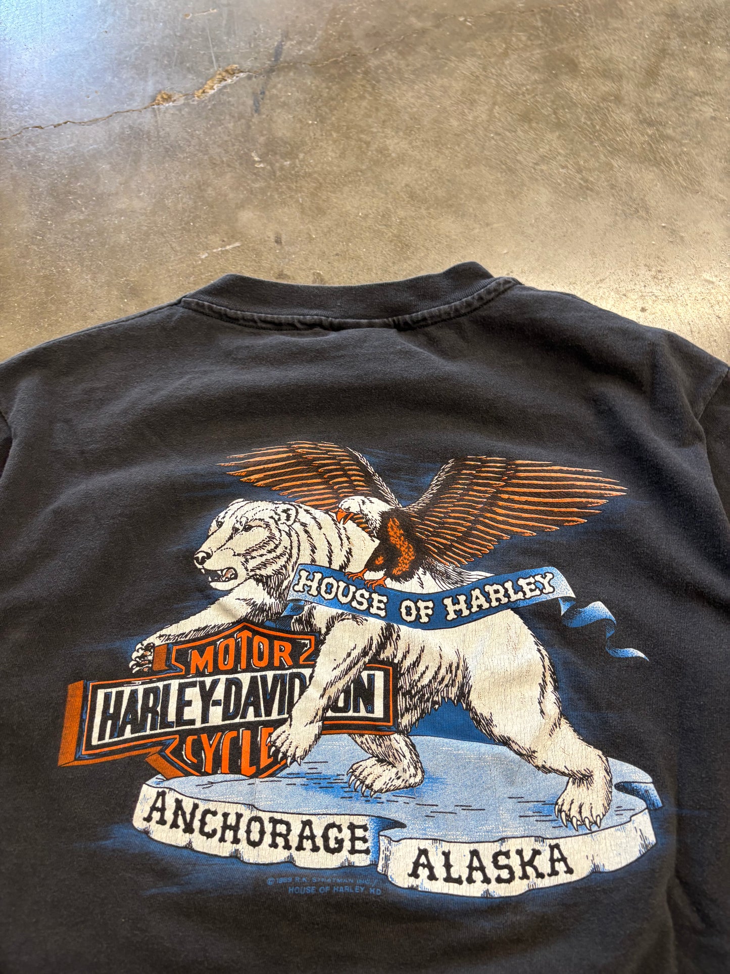 Vintage Harley Davidson Alaska shirt size medium