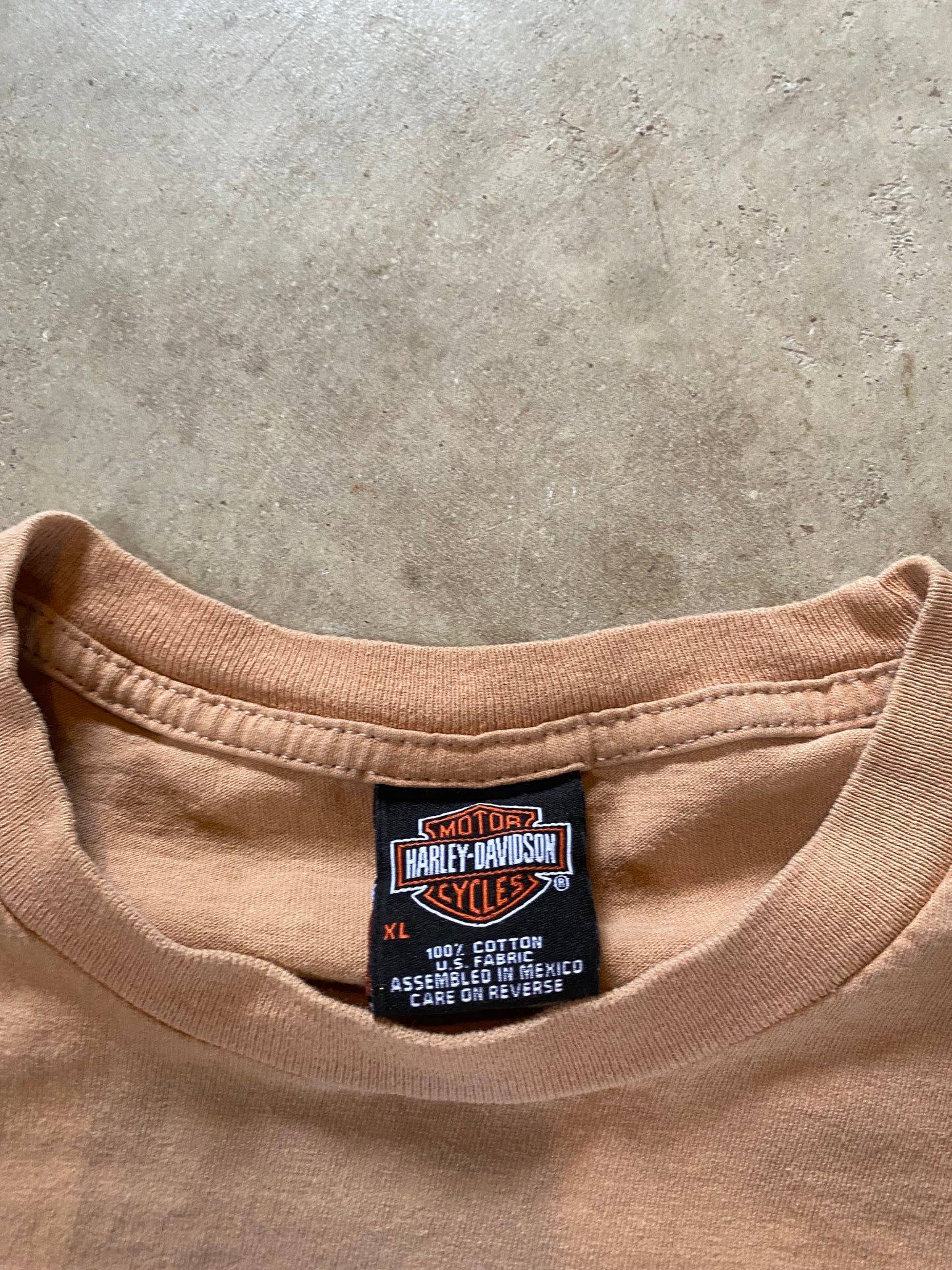 Vintage Earth Tone Harley Davidson Long sleeve Size XL