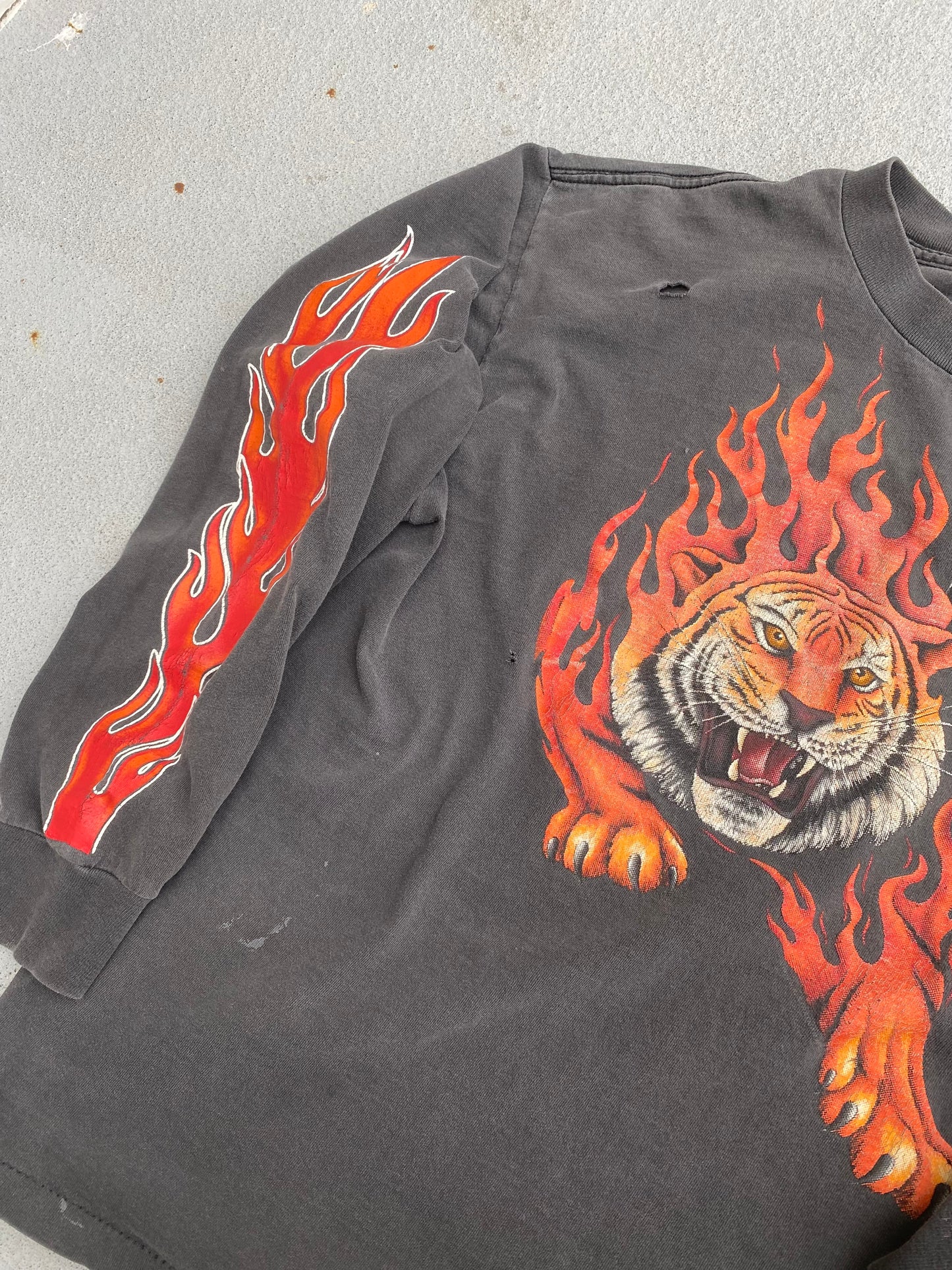 Vintage Harley Davidson Tiger long sleeve Size Large