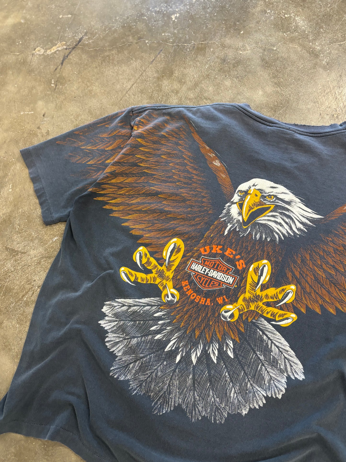 Vintage Harley Davidson Flying Eagle aop size xxxl