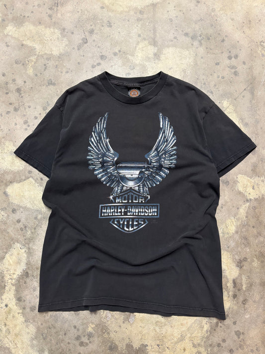 Vintage Harley Davidson Chrome Wing shirt size large