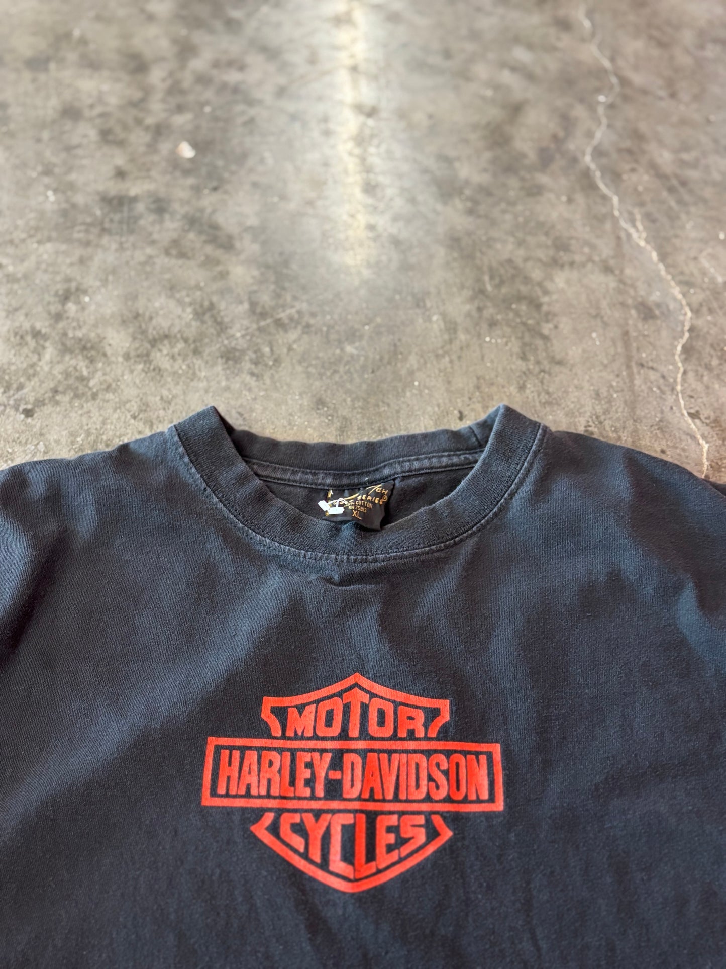Vintage Harley Davidson skull cross shirt size xl
