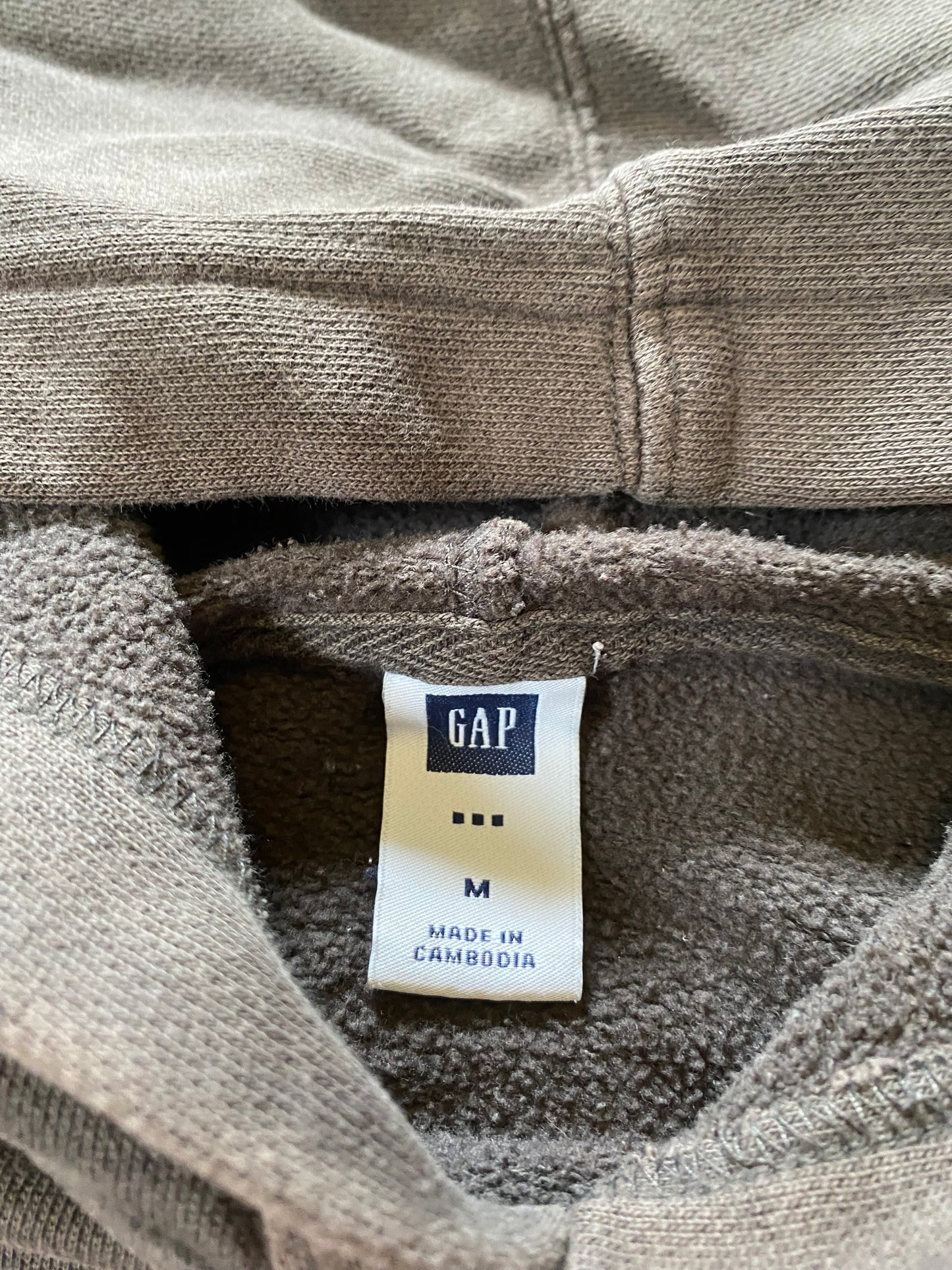 Y2K Boxy Gap earth tone hoodie size medium