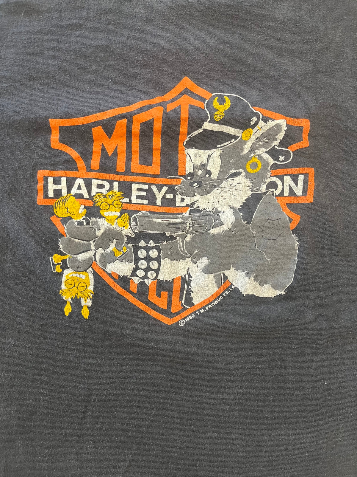 Vintage Harley Davidson 80’s tom and Jerry shirt size medium