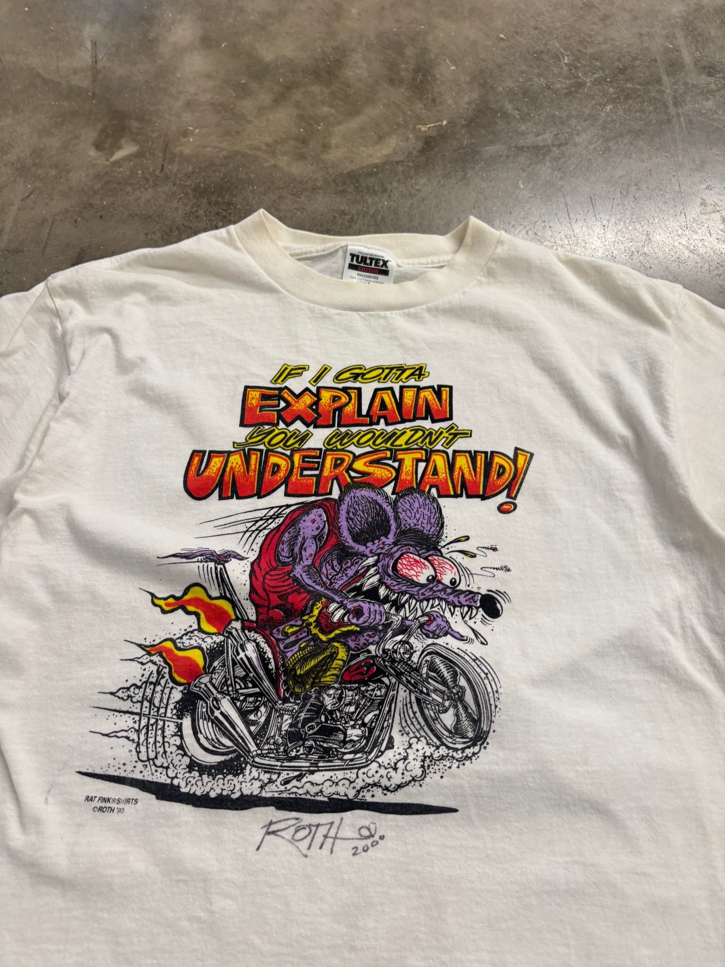 Vintage Ed Roth Rat Fink shirt size large signed shirt