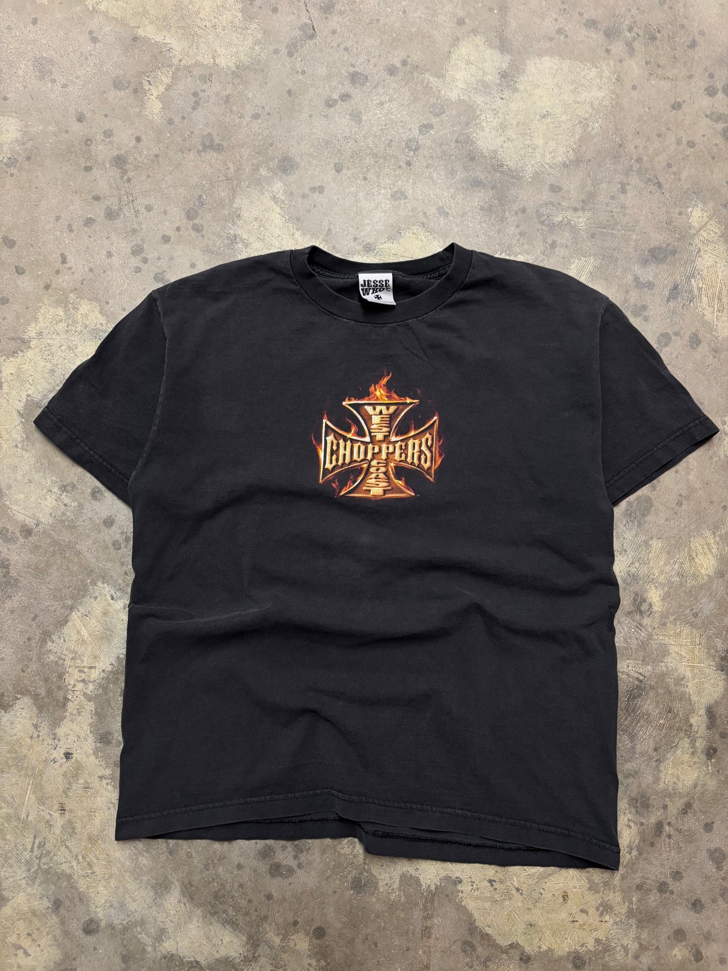 Vintage West Coast Choppers Fire shirt size large