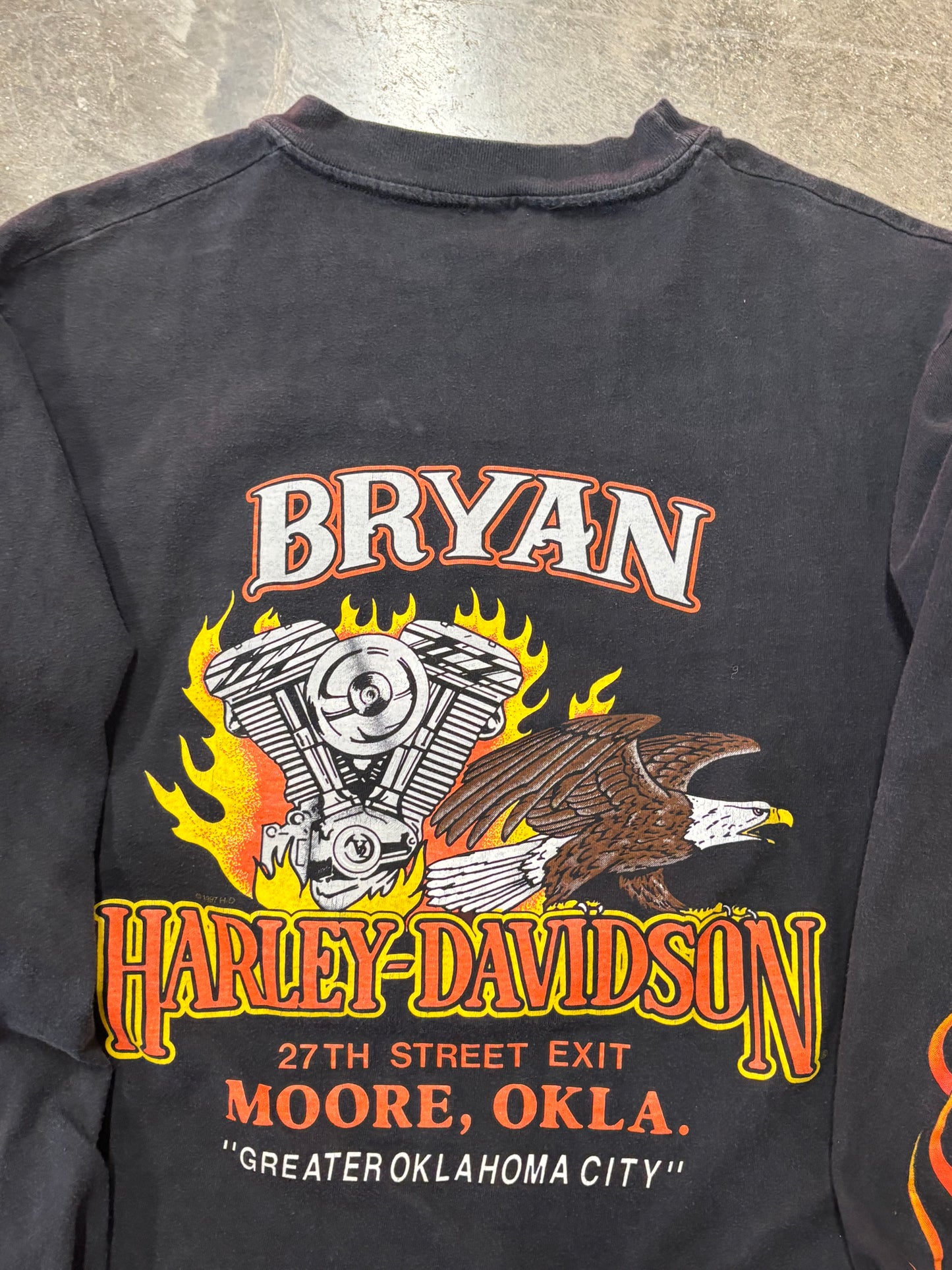 Vintage Harley Davidson screaming Eagle long sleeve size large