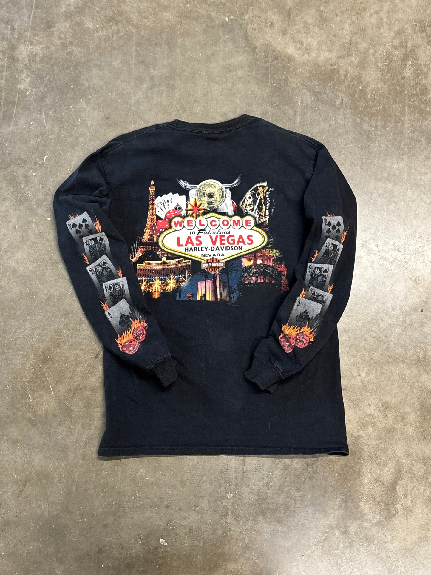 Vintage Harley Davidson roll the dice long sleeve size medium