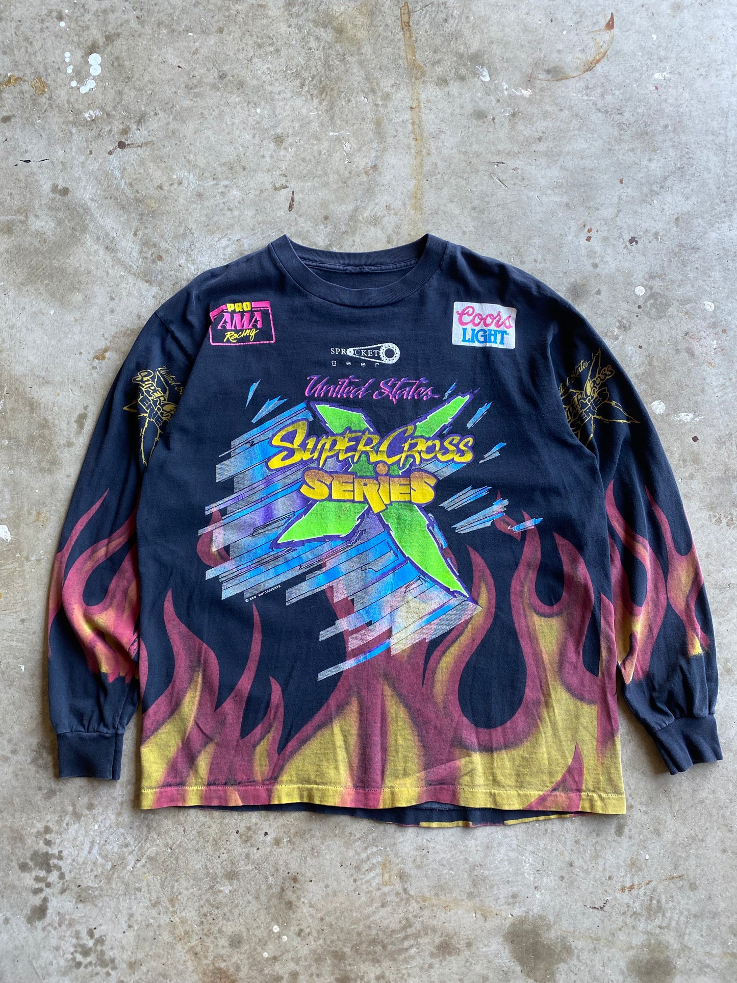 Vintage Supercross series long sleeve shirt size Extra large