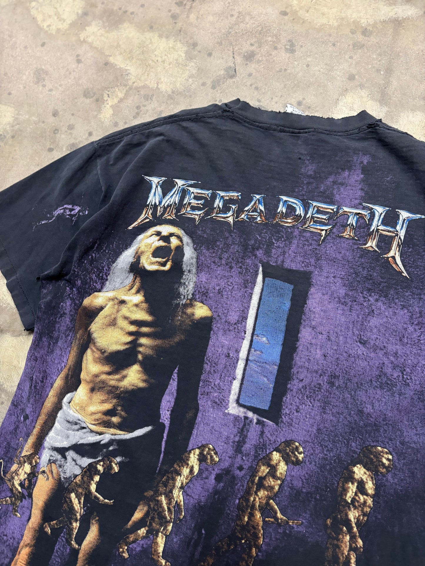 Vintage Megadeath Evolution AOP shirt size XL