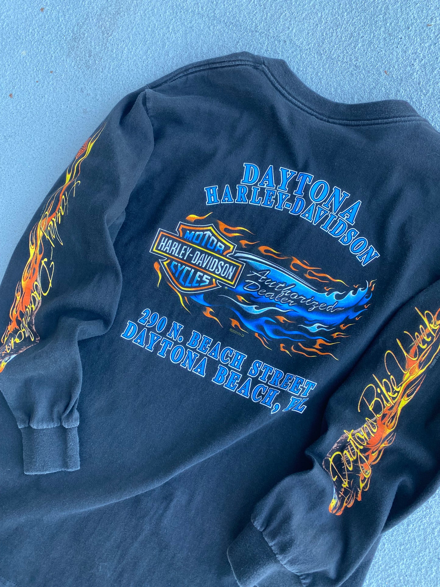 Vintage Harley Davidson Daytona Bike Week long sleeve shirt size large
