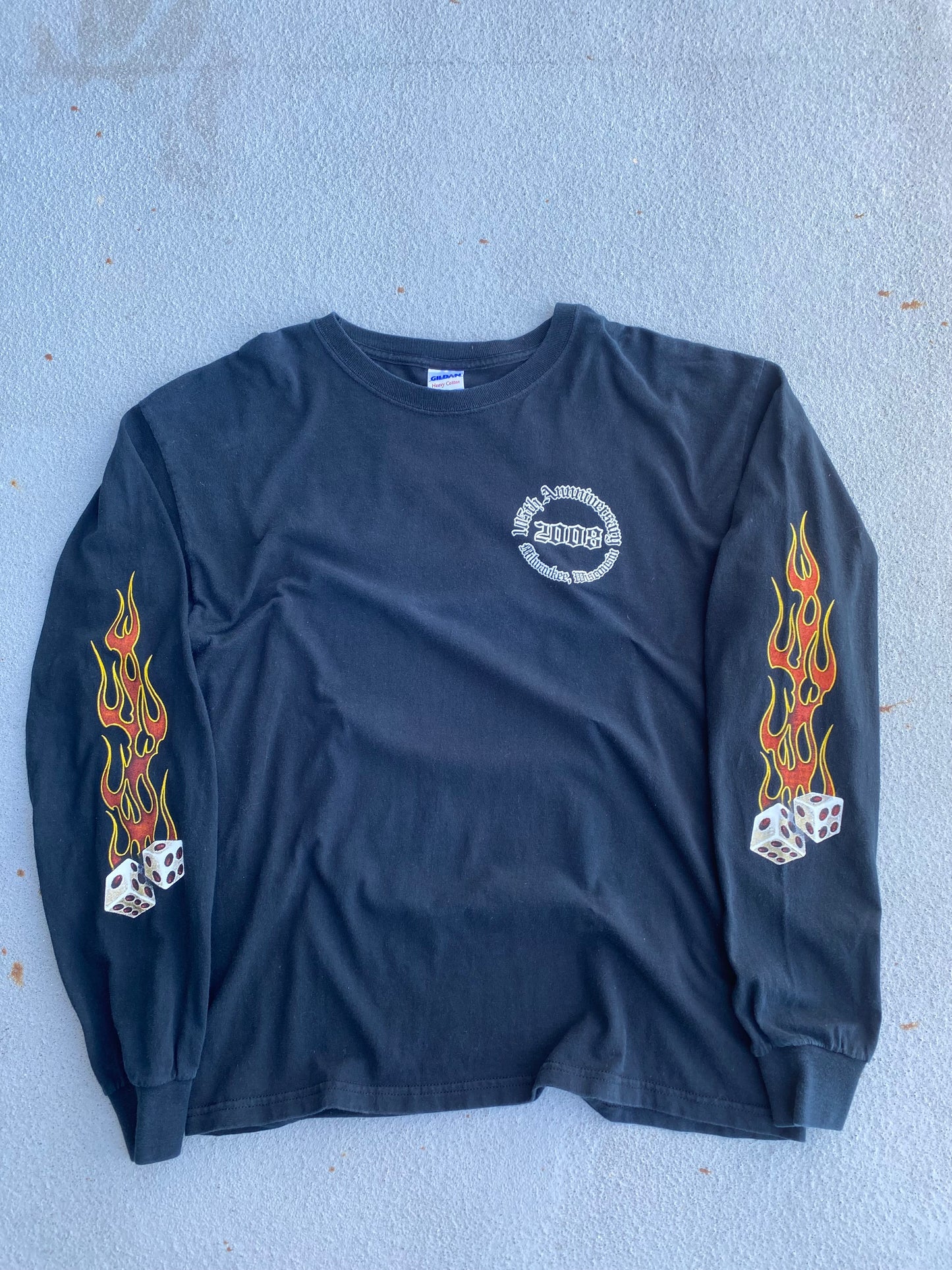 Out of pocket Bike Week Long sleeve size Large