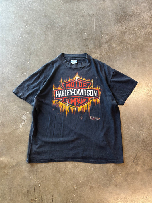 Vintage Harley for bikers only shield size xl decker