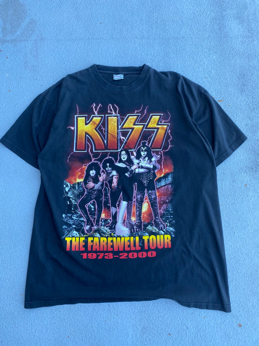 Vintage KISS farewell tour band shirt Size XXL