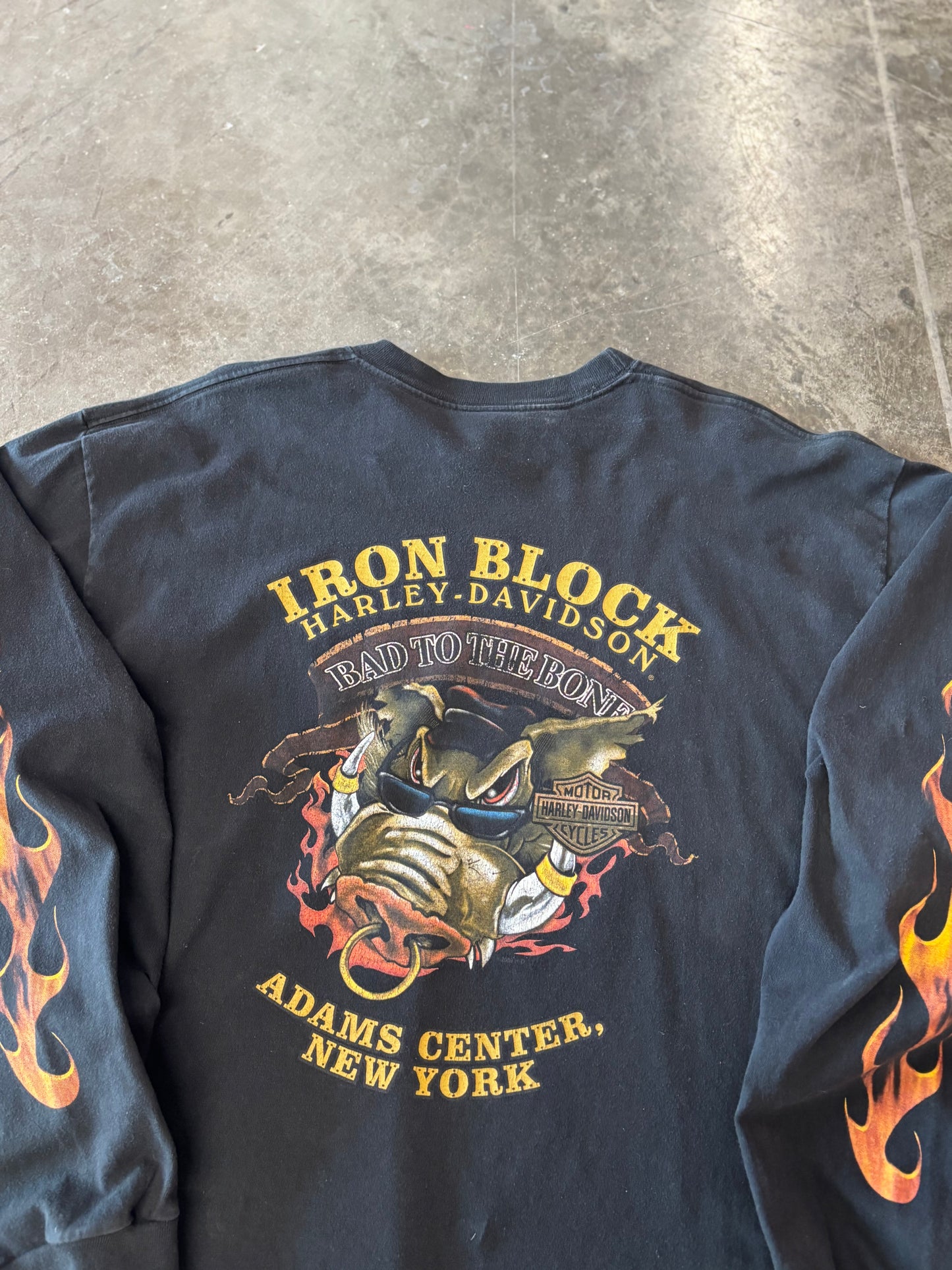 Harley Davidson classic flame sleeve size xl