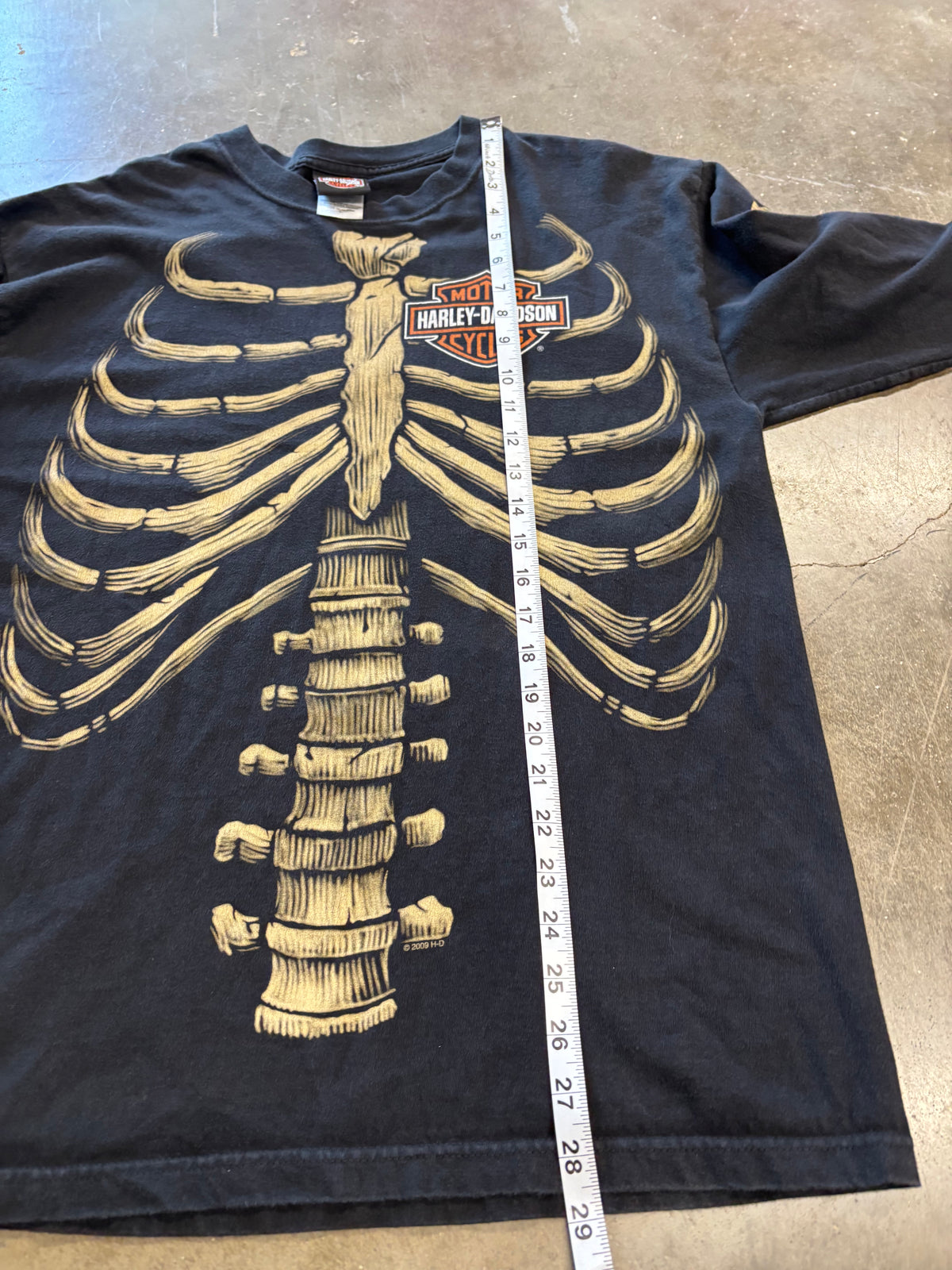 Harley Davidson Skeleton shirt size large