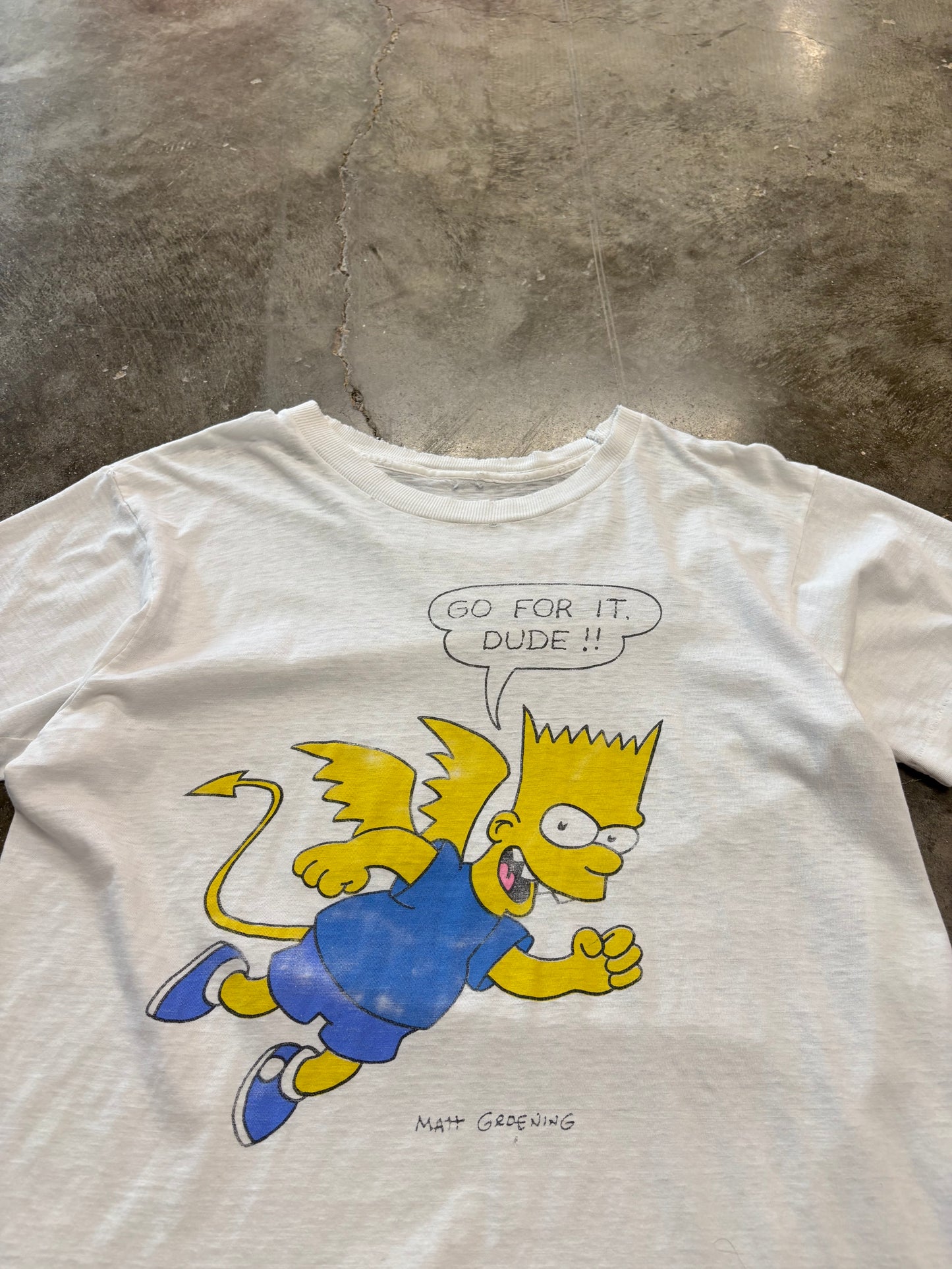 Vintage Bart Simpson Angel shirt size medium