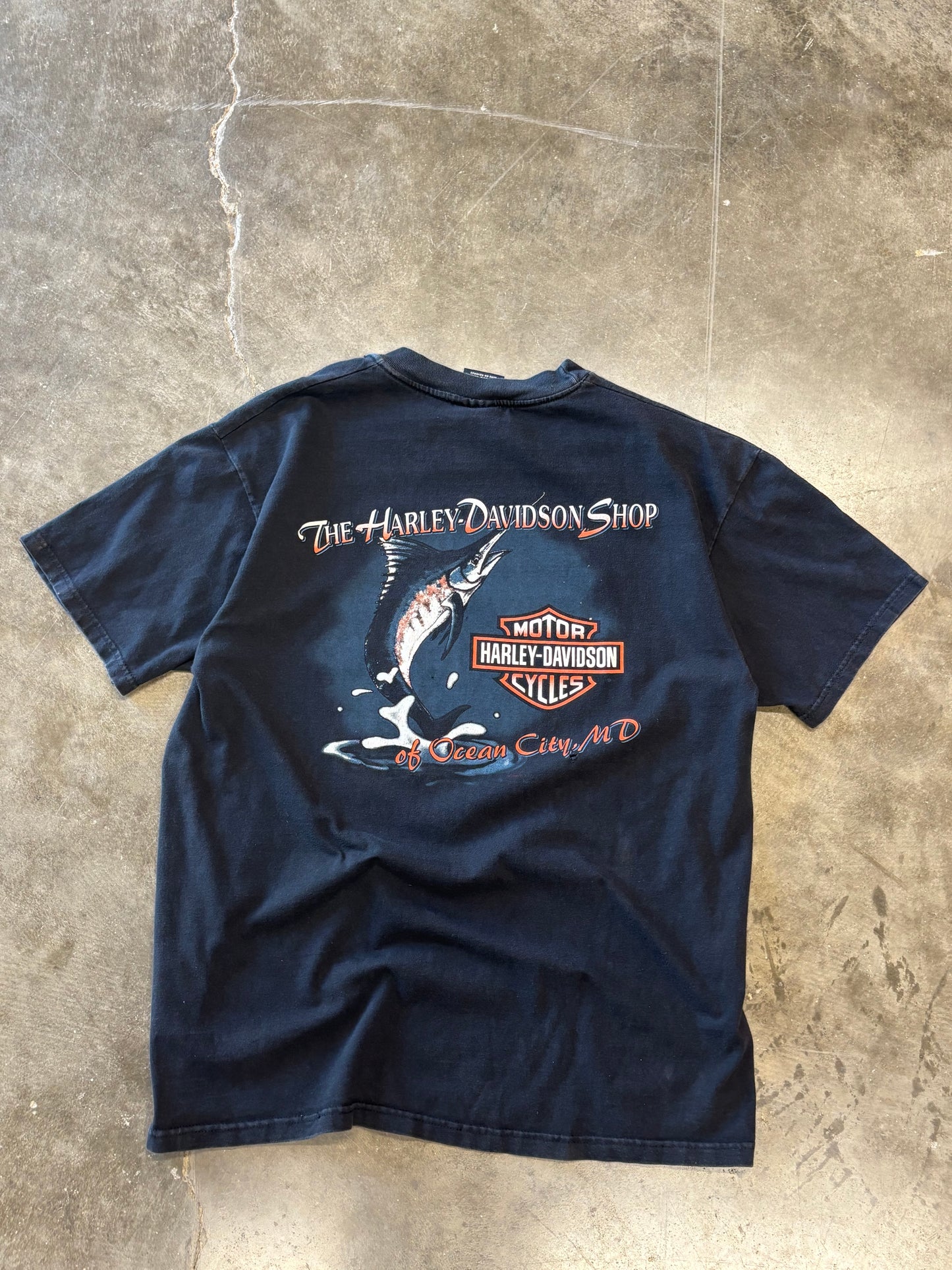 Vintage Harley Davidson V twin fire shirt size large