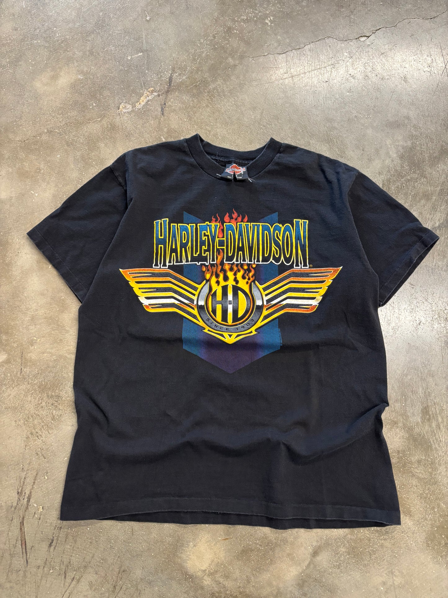 Vintage Harley Davidson batwing shirt size medium